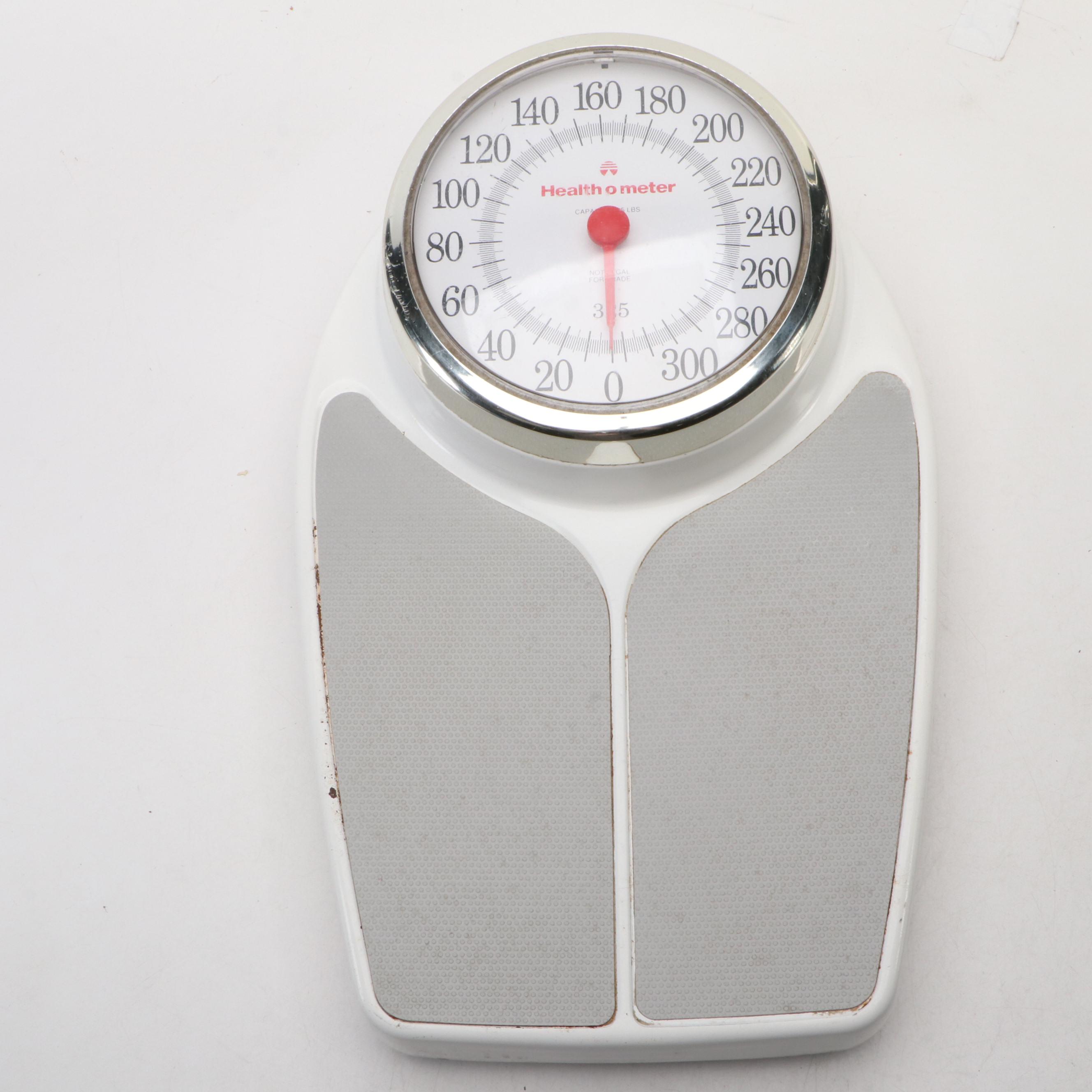 Health O Meter Metal Floor Scale with Electronic Foot Massage Device