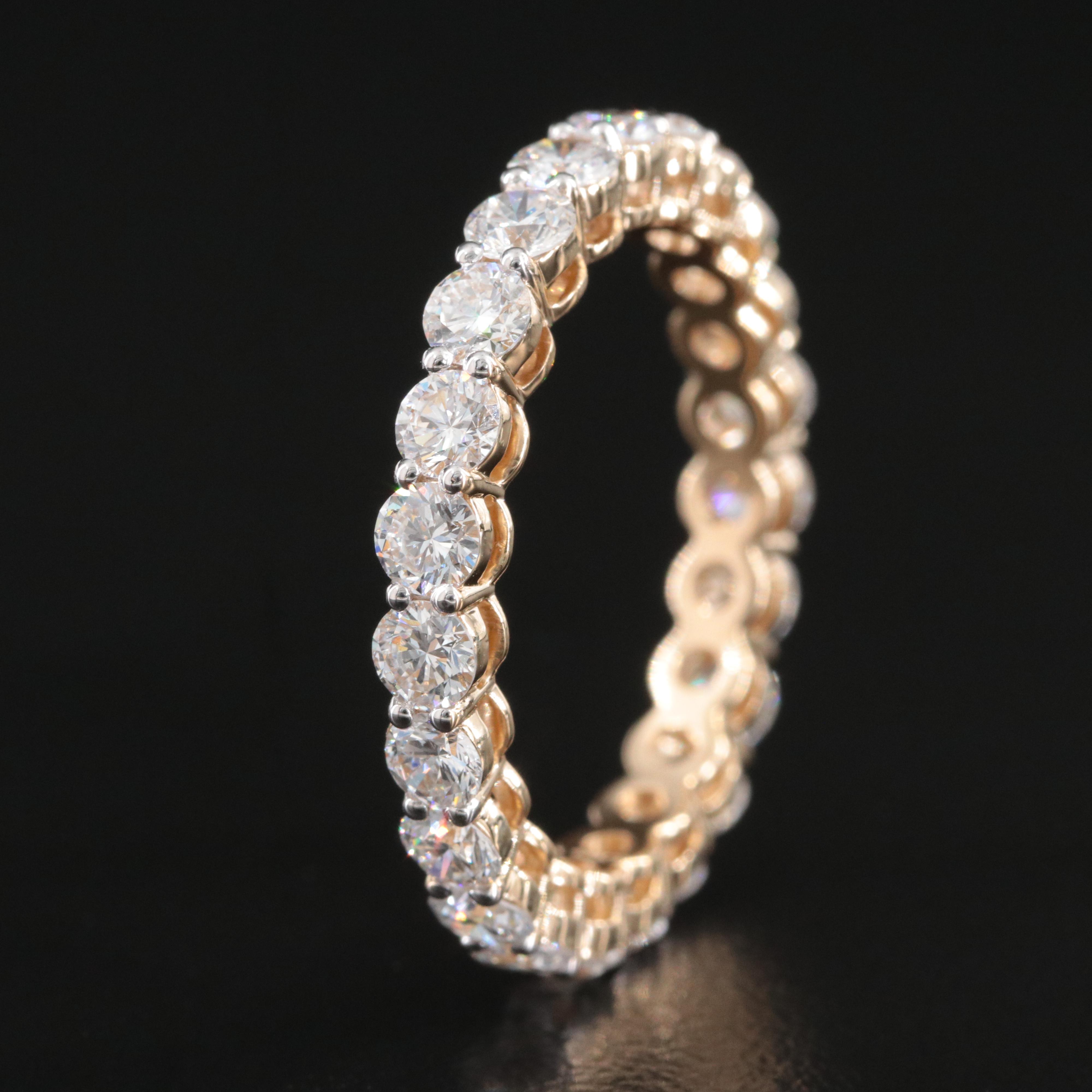 14K 2.10 CTW Lab Grown Diamond Eternity Band