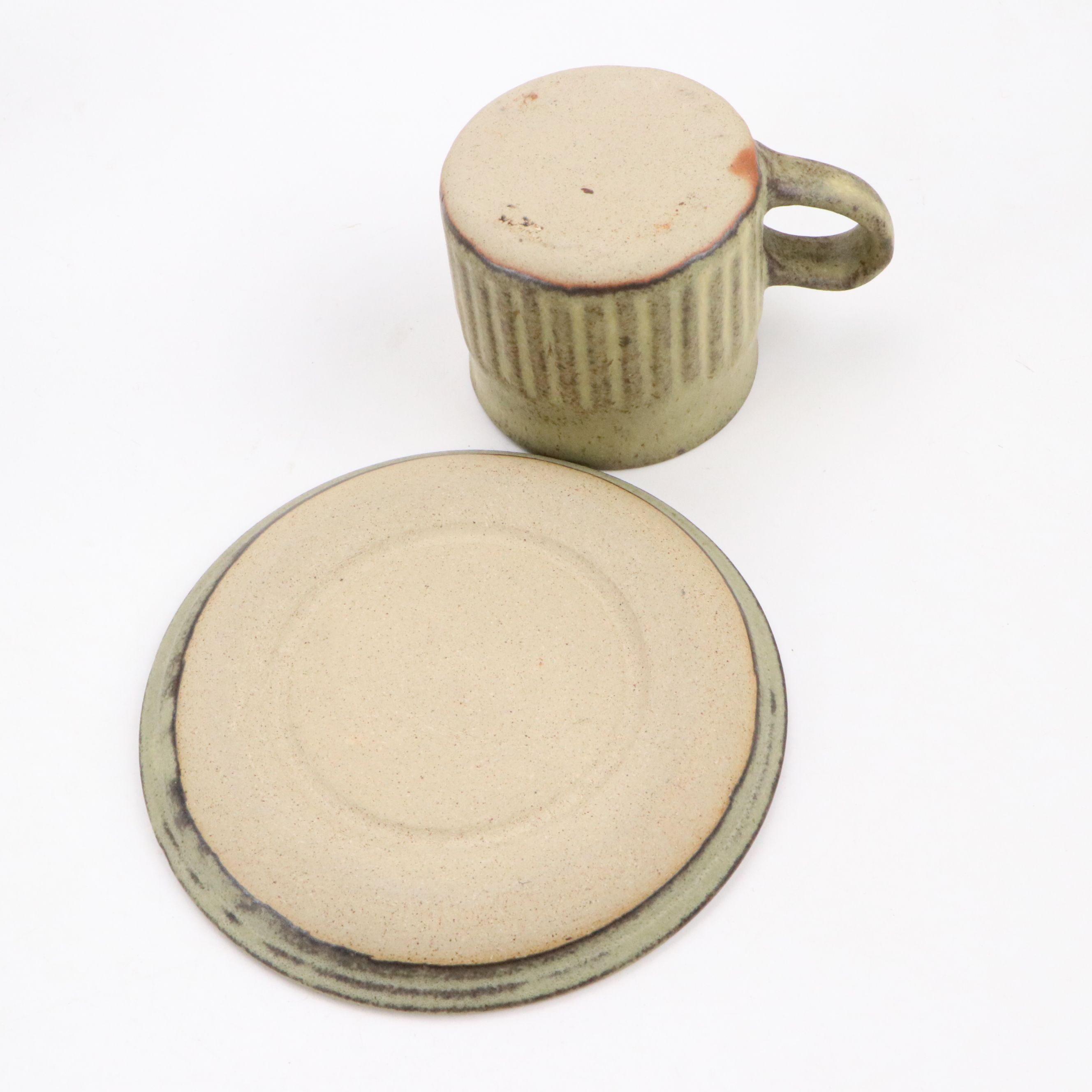 English Tremar Pottery Rustic Tea Set, Mid-20th Century