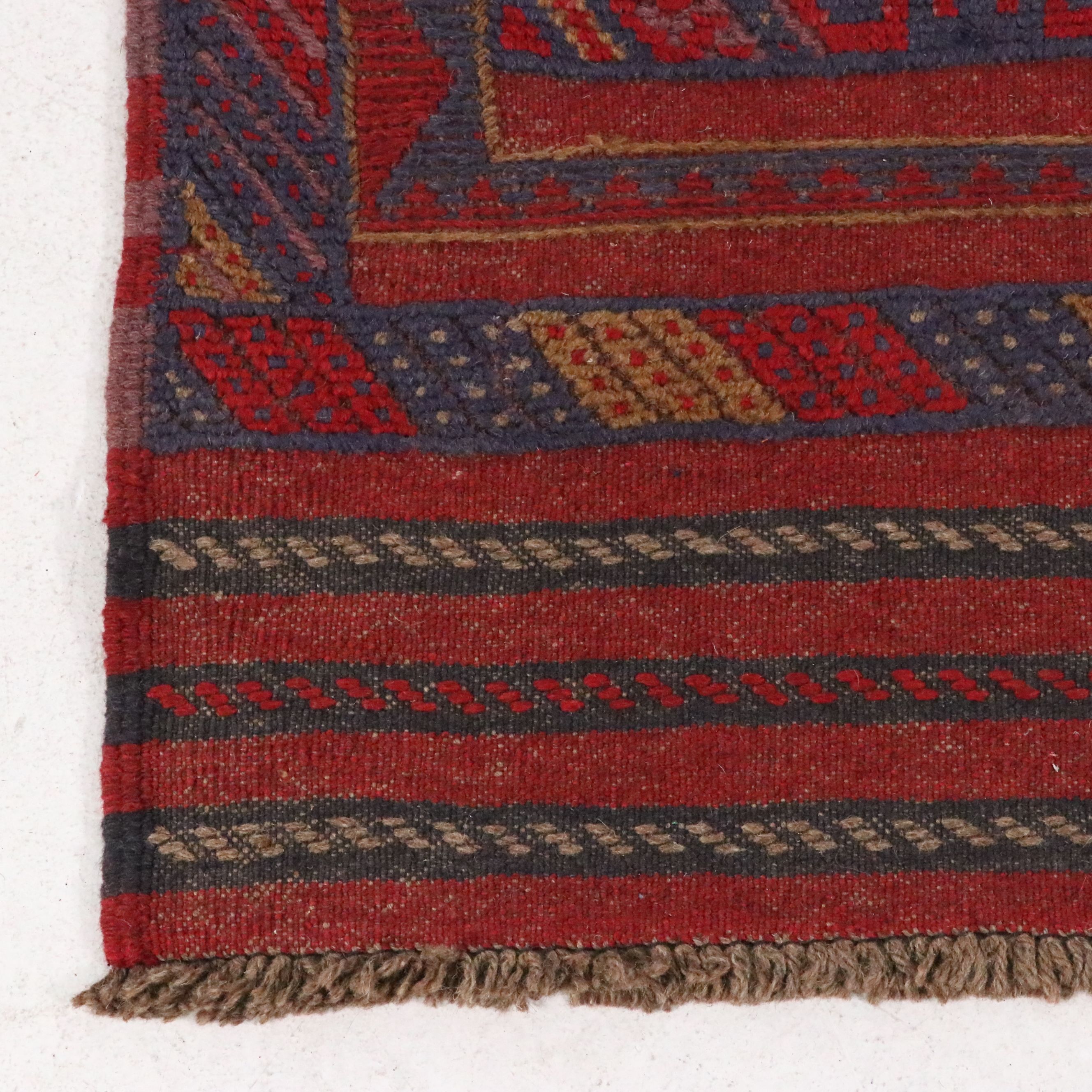 2'5 x 11'6 Handwoven Afghan Mashwani Carpet Runner