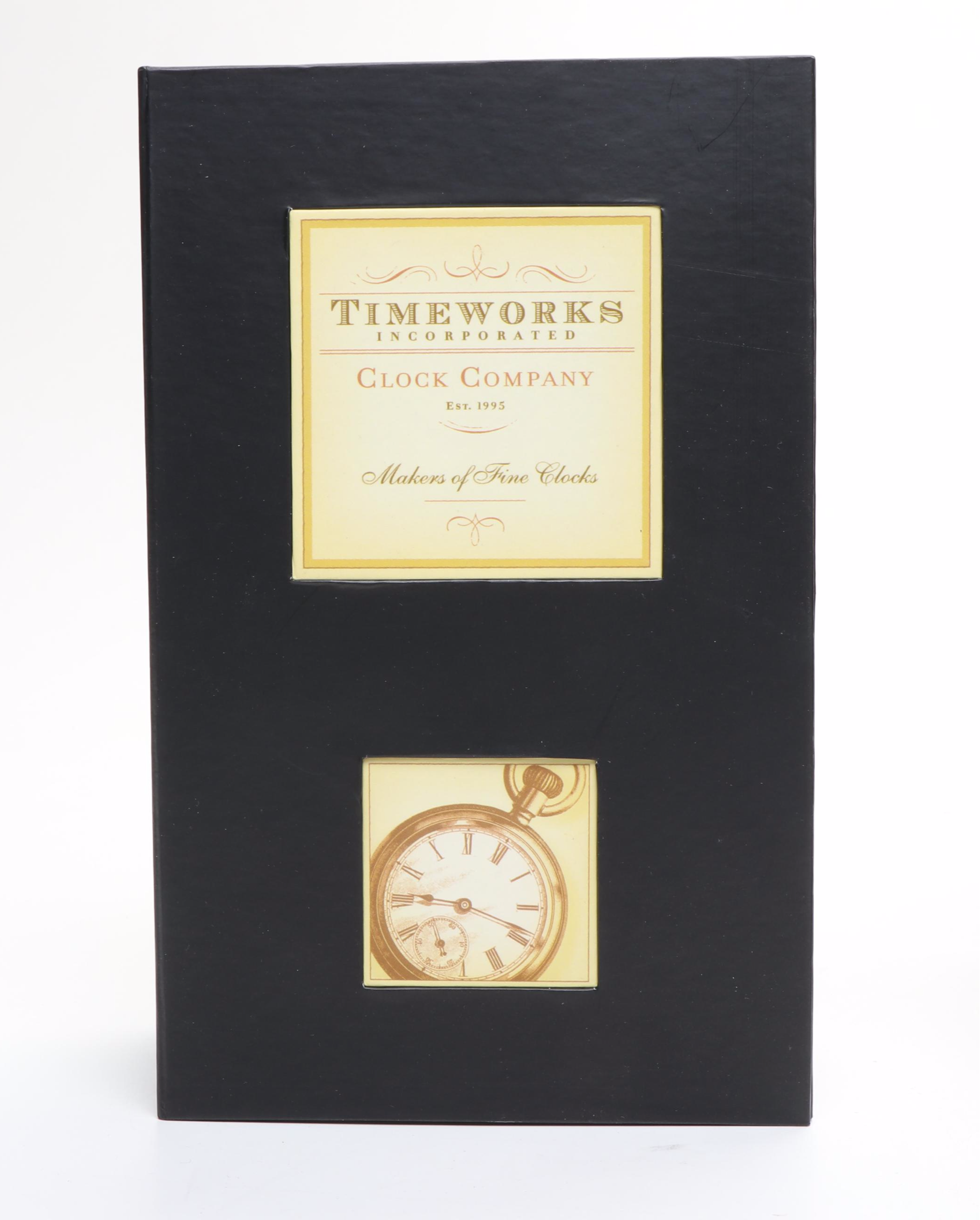 Timeworks Geneva and Aureole Wristwatch Clocks with Trompe-l'œil Book Boxes
