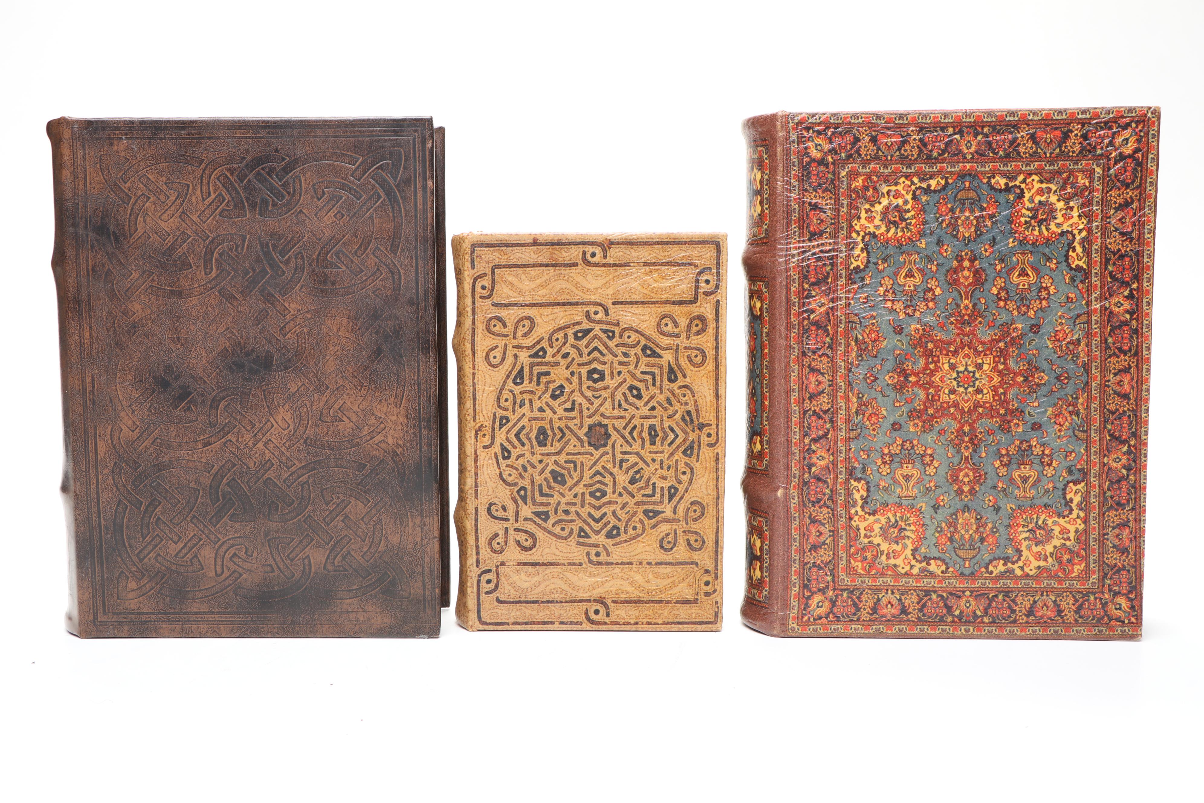 Timeworks Geneva and Aureole Wristwatch Clocks with Trompe-l'œil Book Boxes