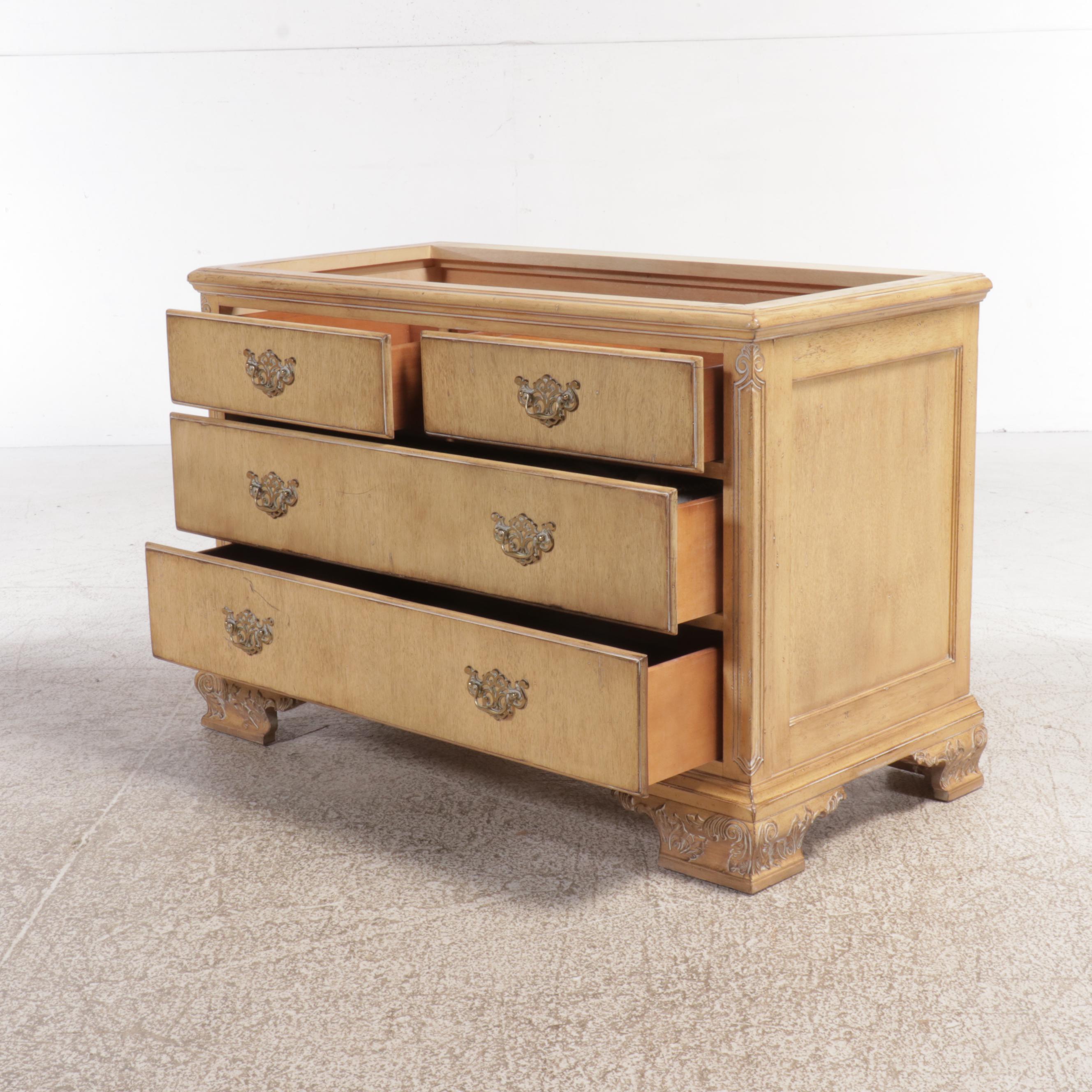 French Provincial Inspired "Burnished Wheat" Finished Wardrobe