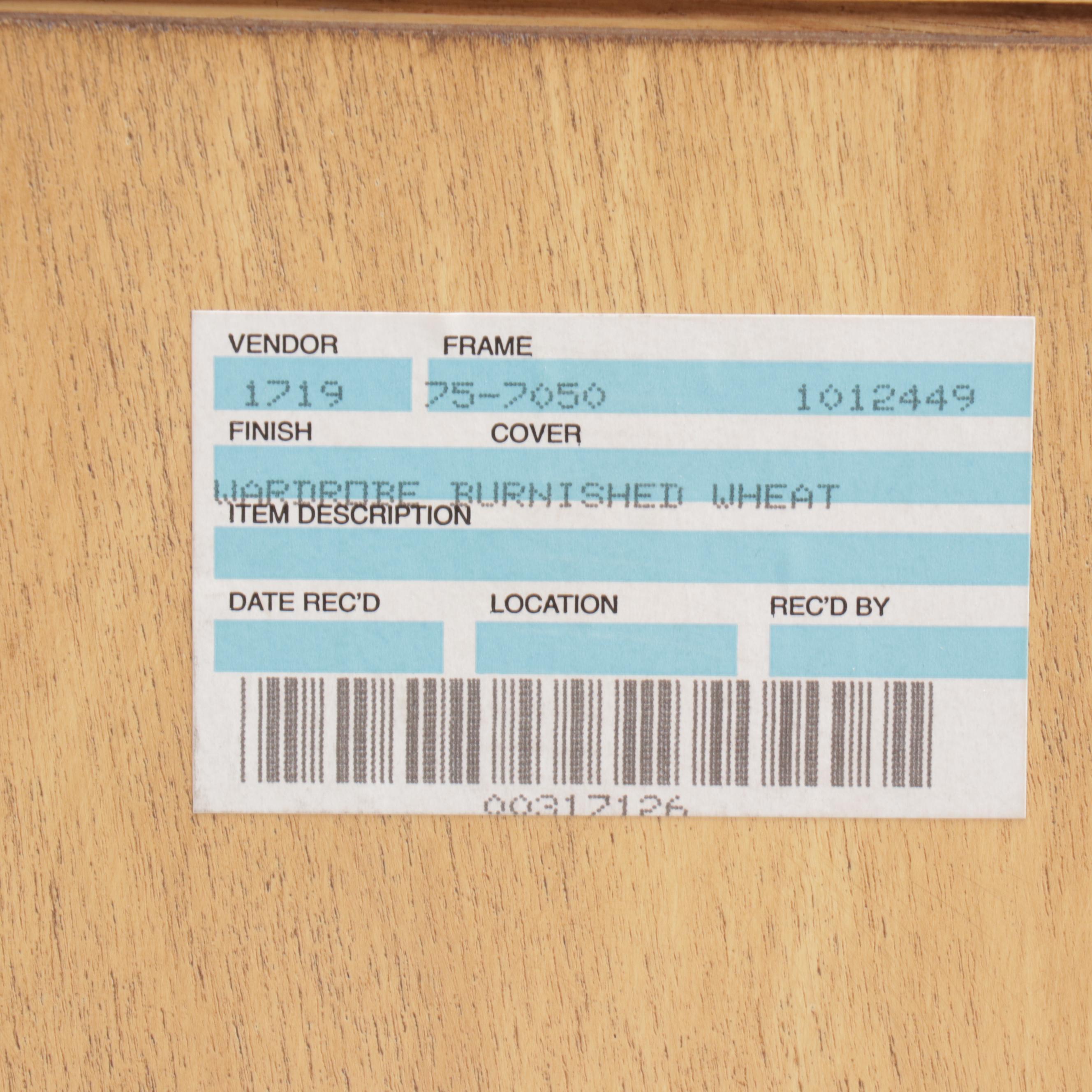 French Provincial Inspired "Burnished Wheat" Finished Wardrobe