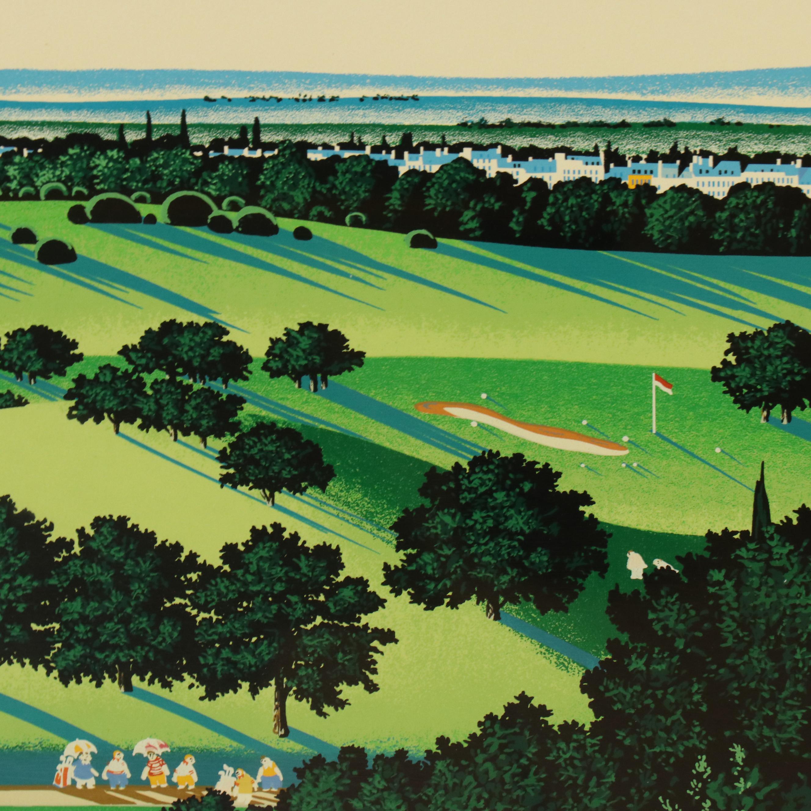 Hiro Yamagata Serigraph "Country Club," 1988