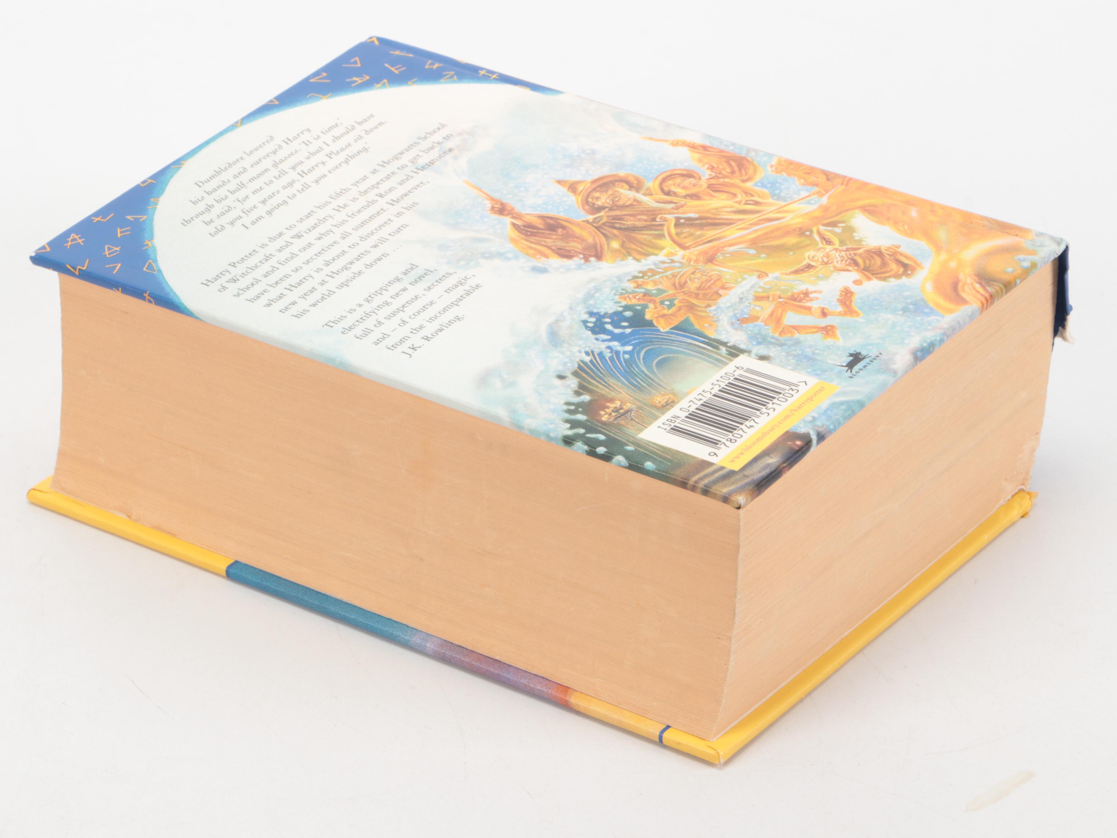 First UK Edition "Harry Potter and the Order of the Phoenix" by J. K. Rowling