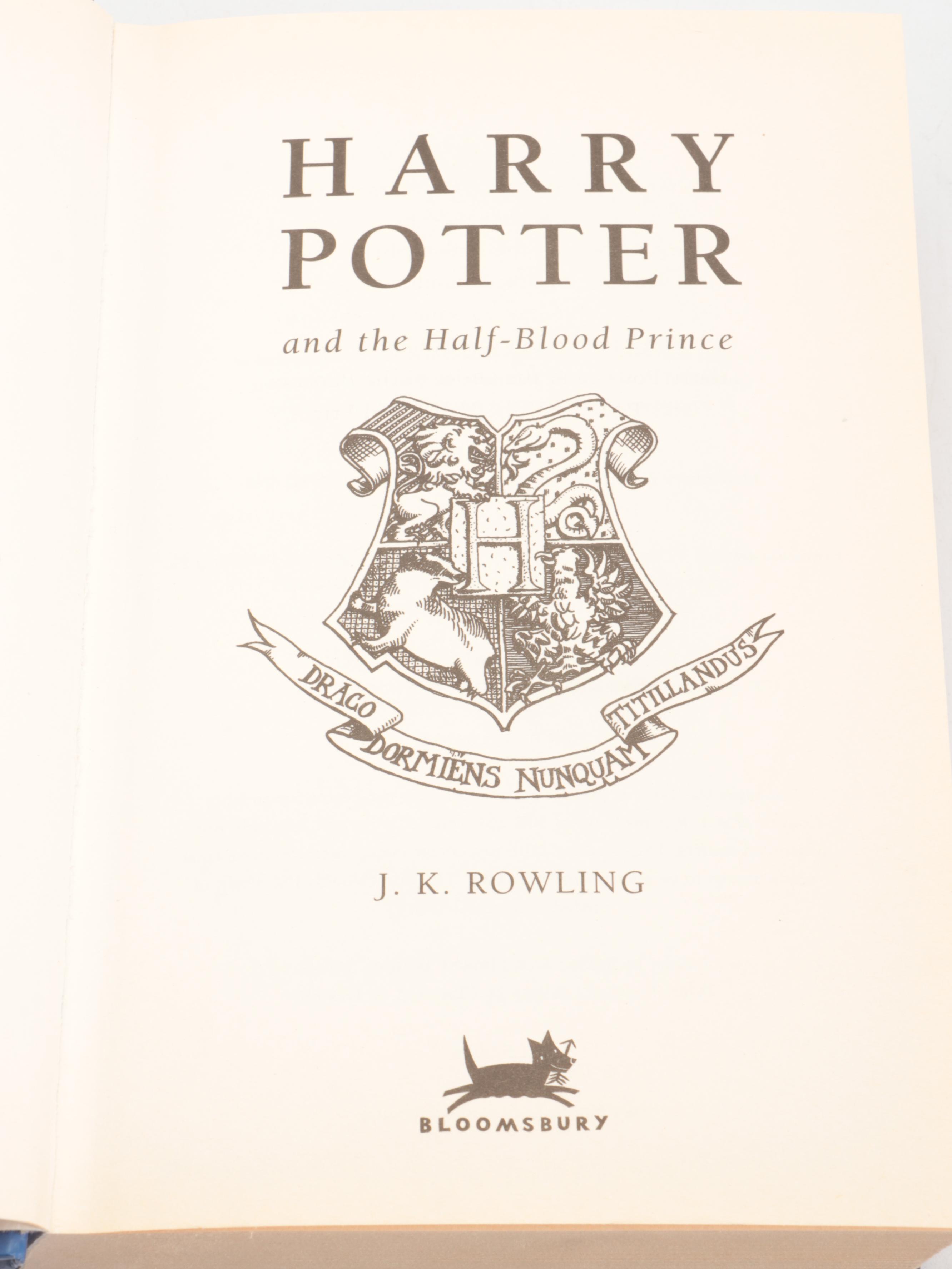 First UK Edition "Harry Potter and the Half-Blood Prince" by J. K. Rowling