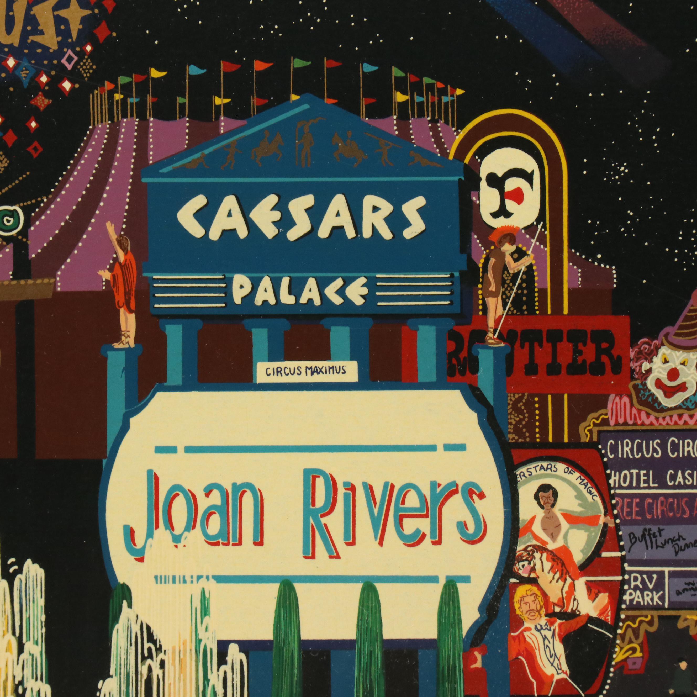 Melanie Taylor Kent Serigraph "Las Vegas," 1985