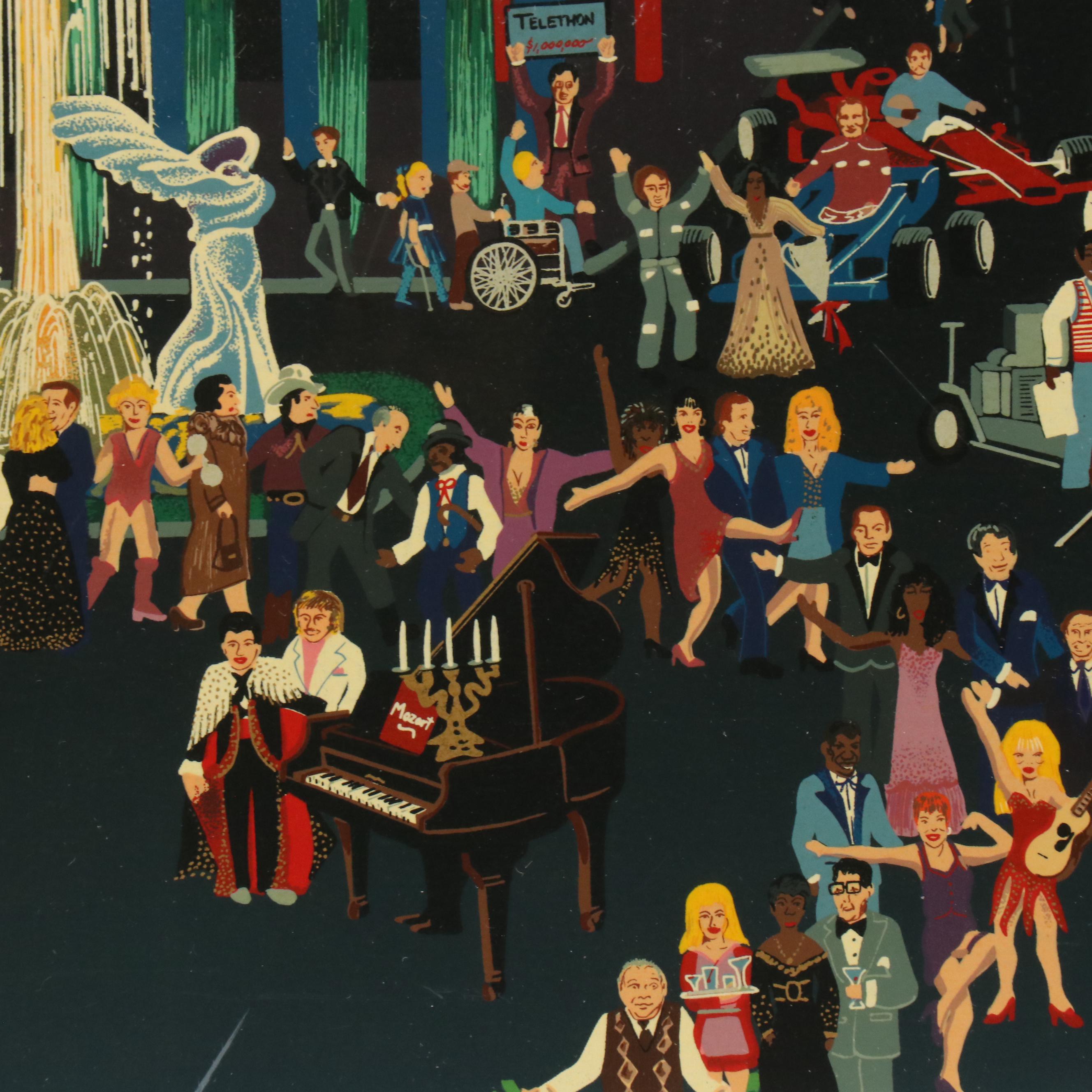 Melanie Taylor Kent Serigraph "Las Vegas," 1985