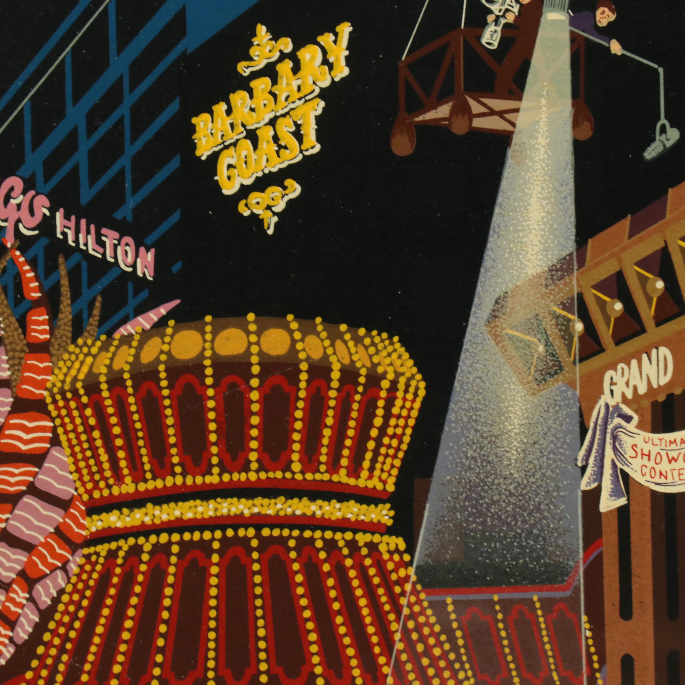 Melanie Taylor Kent Serigraph "Las Vegas," 1985