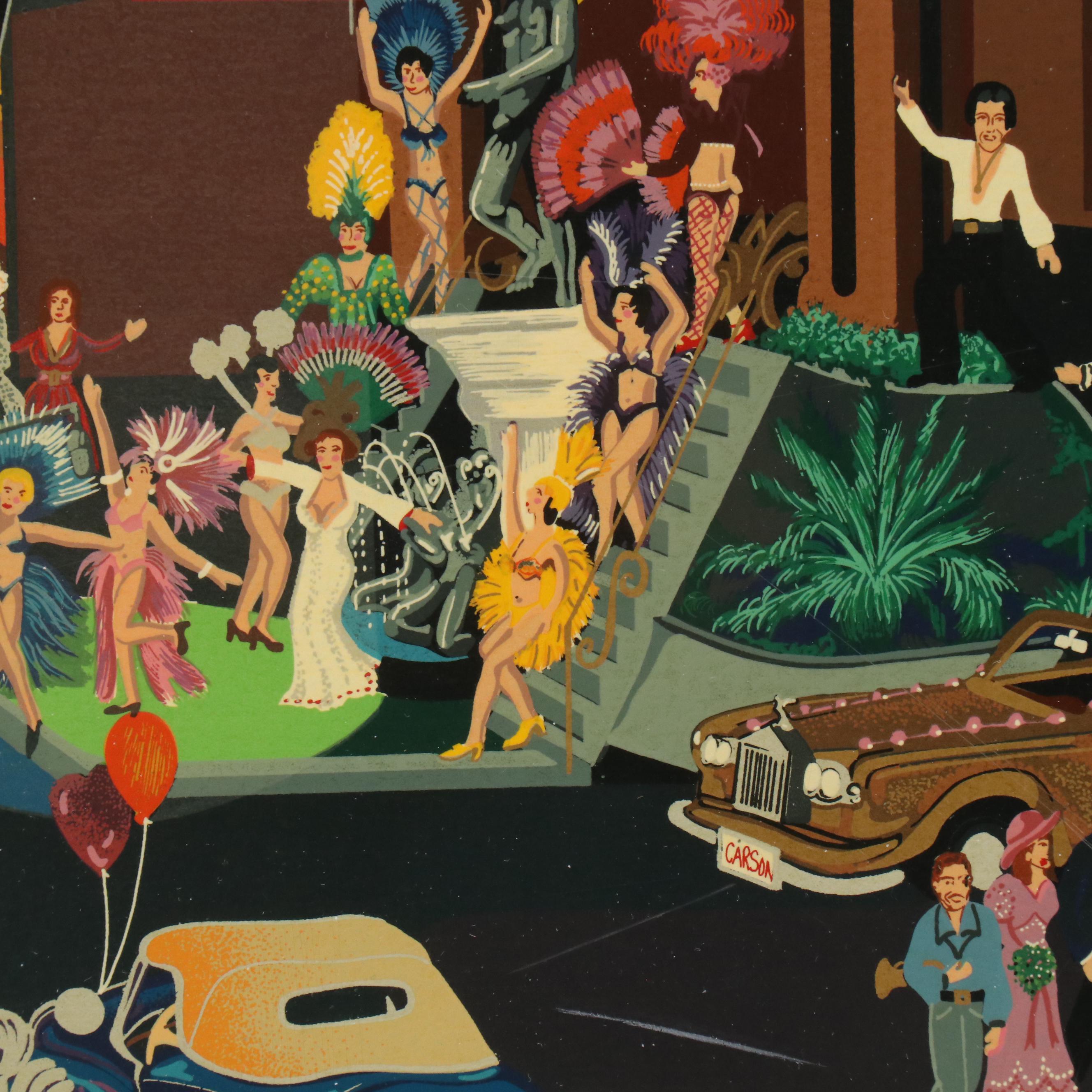 Melanie Taylor Kent Serigraph "Las Vegas," 1985