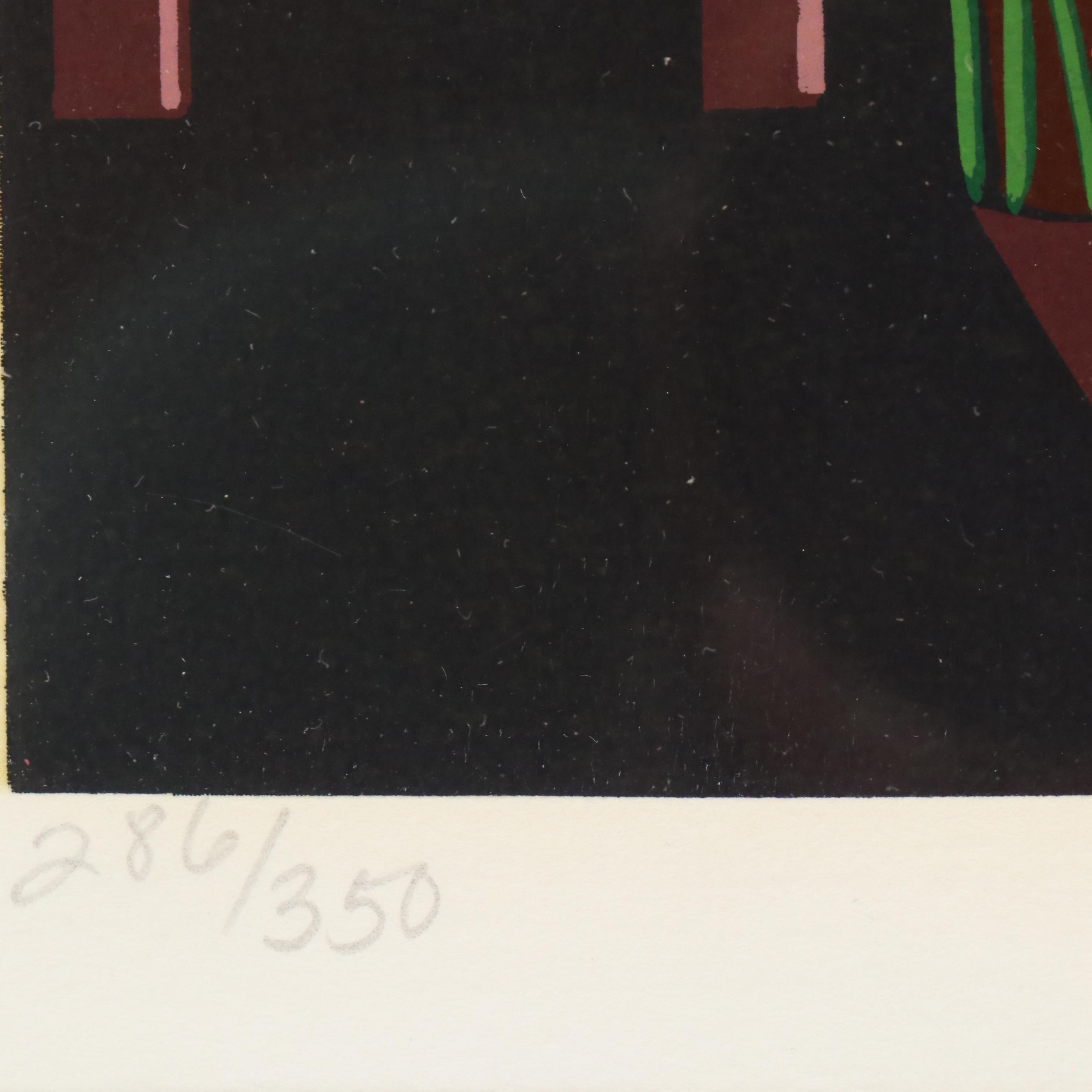 Melanie Taylor Kent Serigraph "Las Vegas," 1985