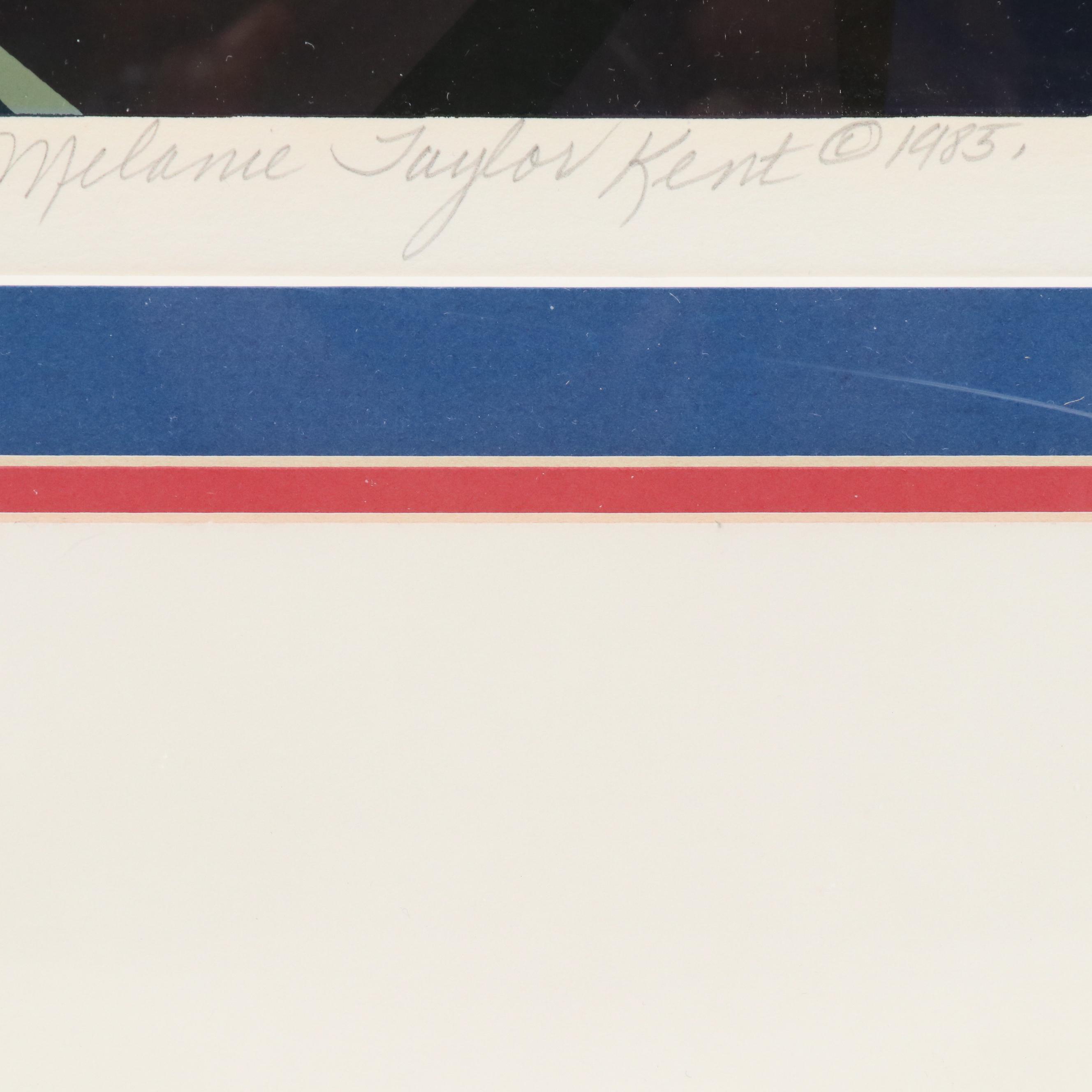 Melanie Taylor Kent Serigraph "Las Vegas," 1985