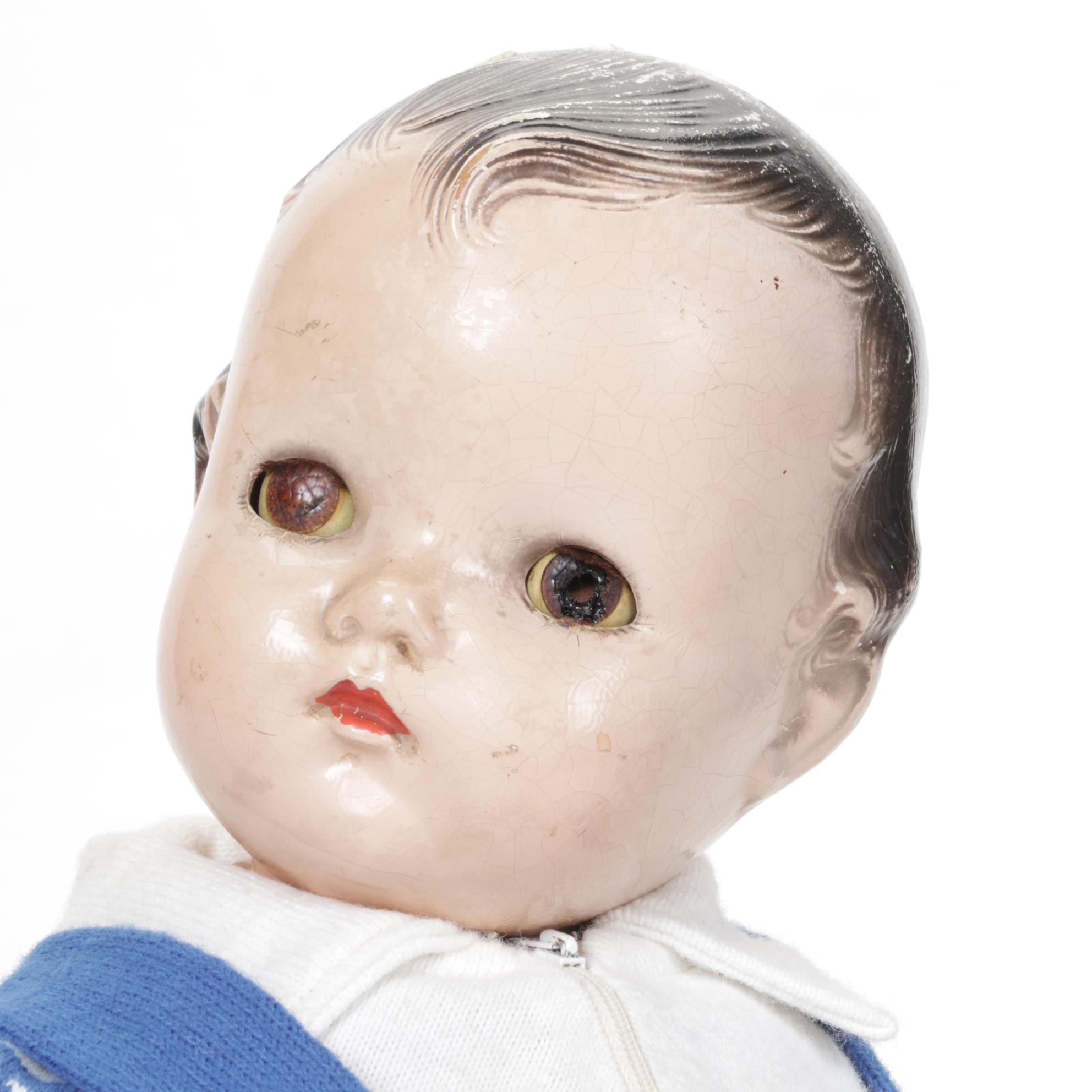 Madame Alexander Sleepy Eyed Composition Doll with Cloth Body, 1930s-1940s