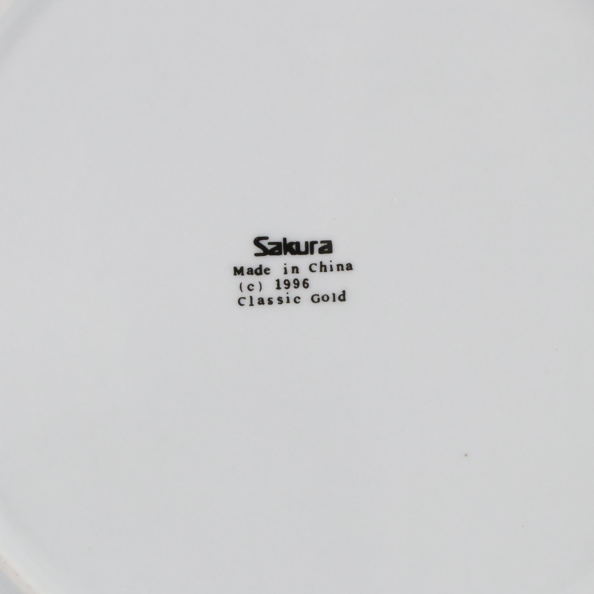 Sakura "Classic Gold" Porcelain Dinner Service