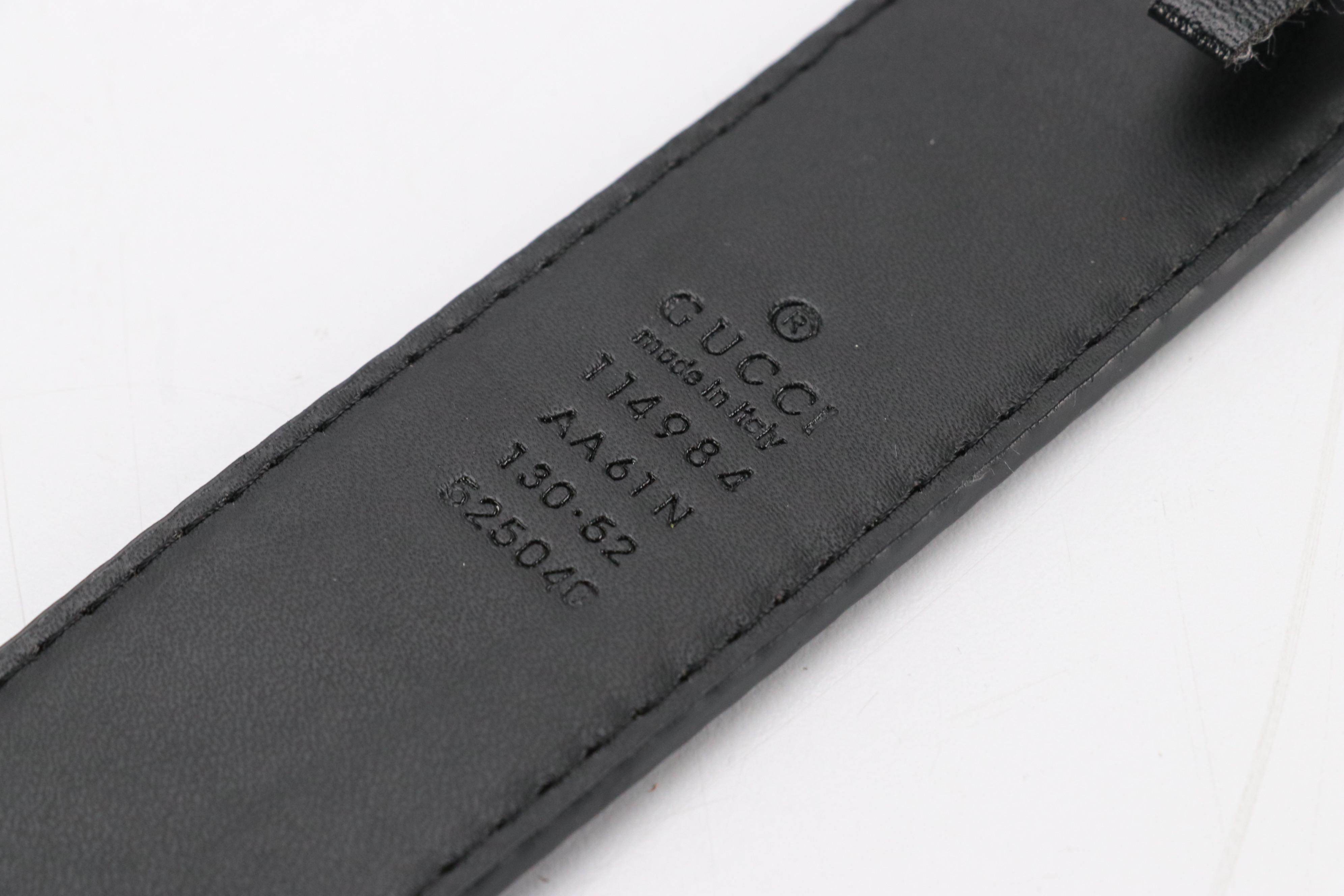 Gucci GG Marmont Black Calfskin Leather Belt in Box