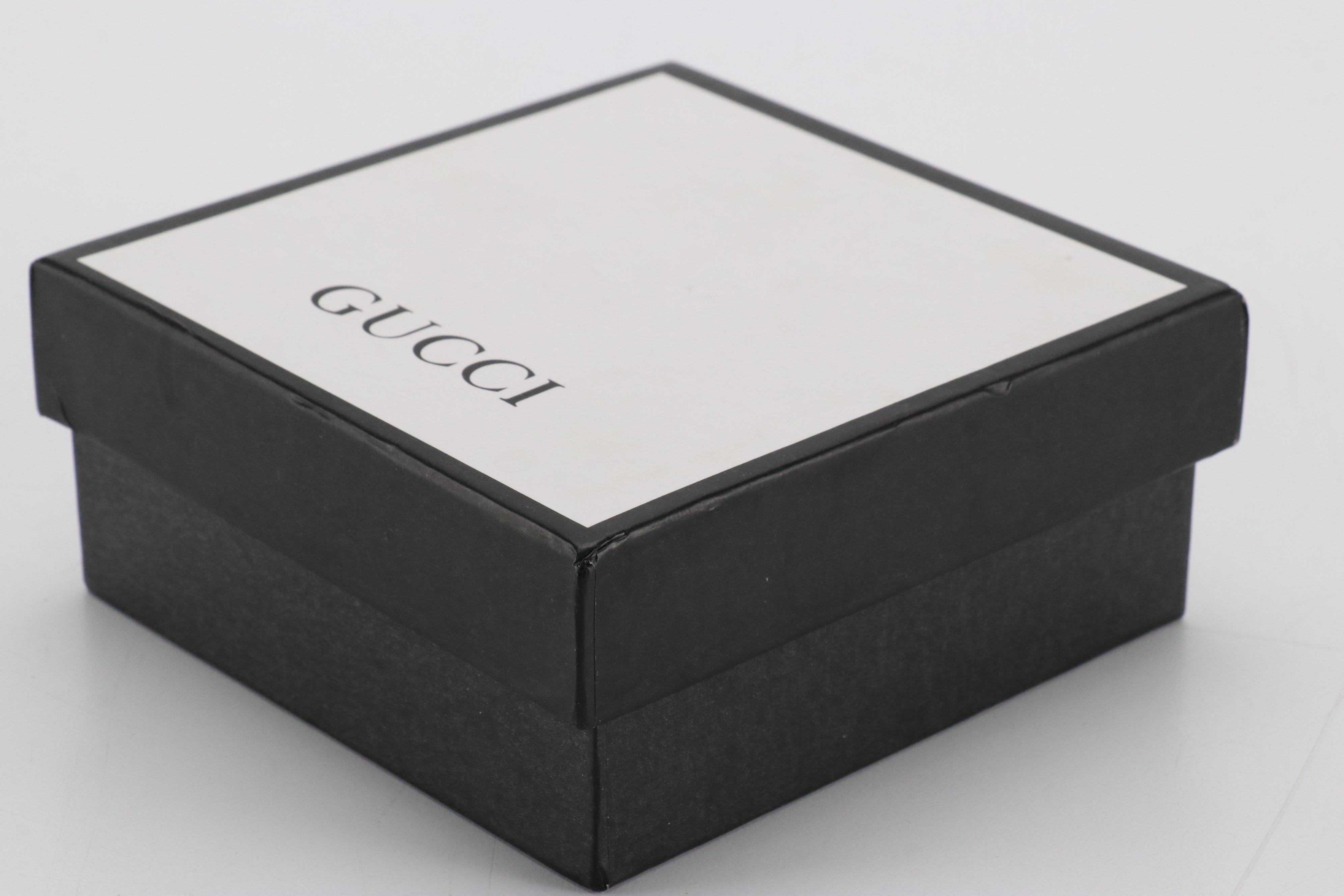 Gucci GG Marmont Black Calfskin Leather Belt in Box