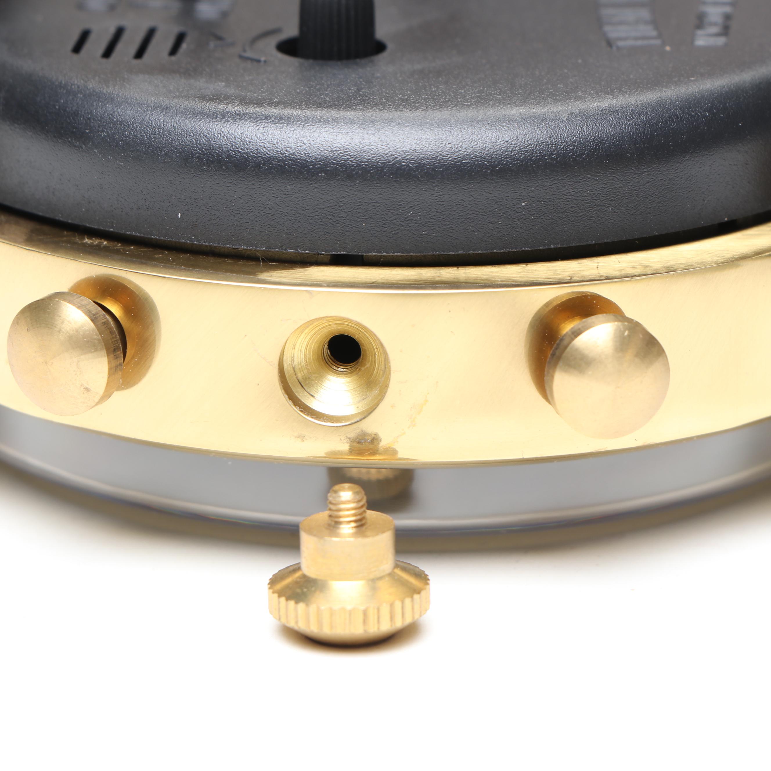 Timeworks Precision Wristwatches Desk Clock with Wooden Faux Book Boxes