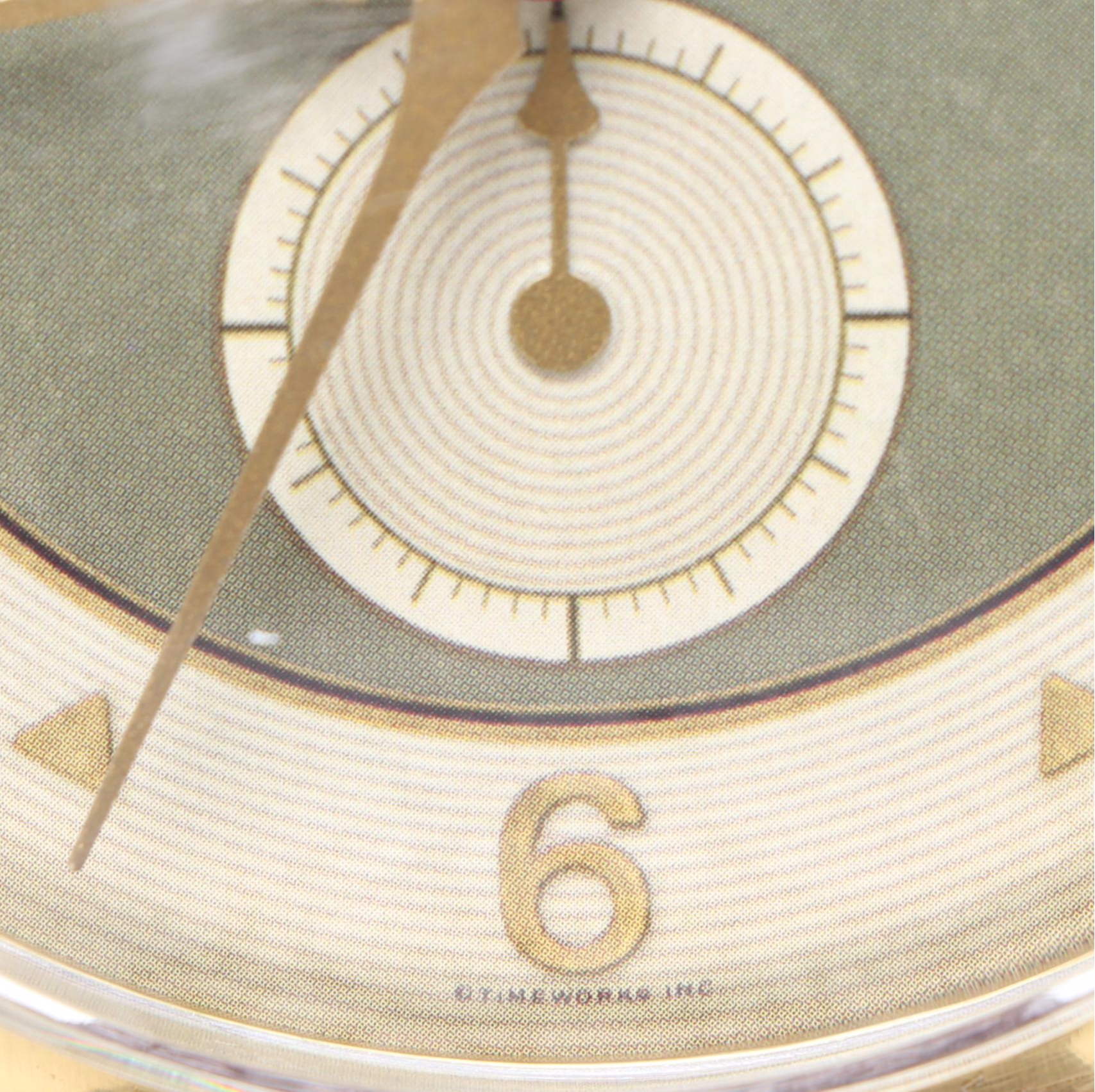 Timeworks Precision Wristwatches Desk Clock with Wooden Faux Book Boxes