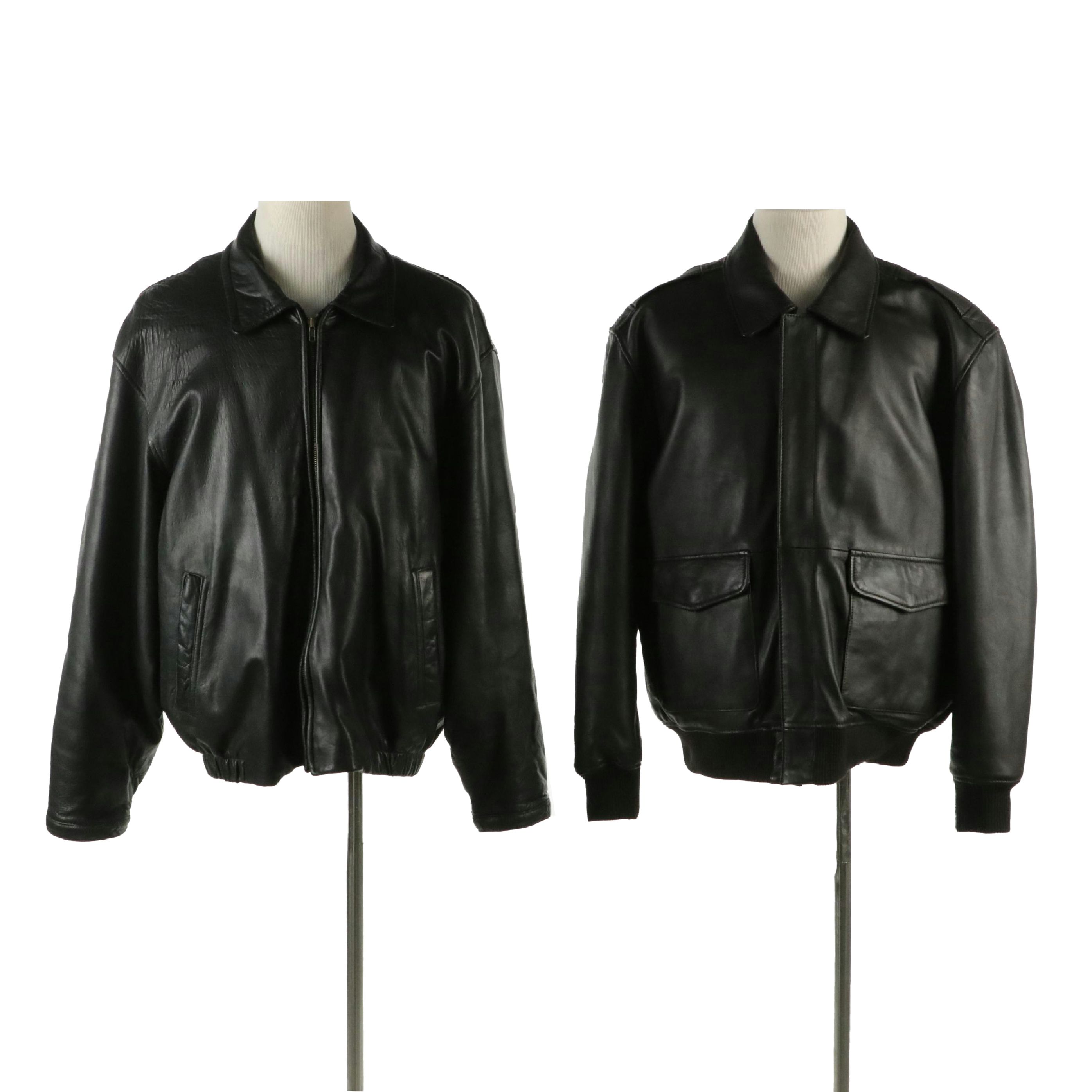 Men's Kenneth Cole Reaction and Blue Eagle Leather Jackets