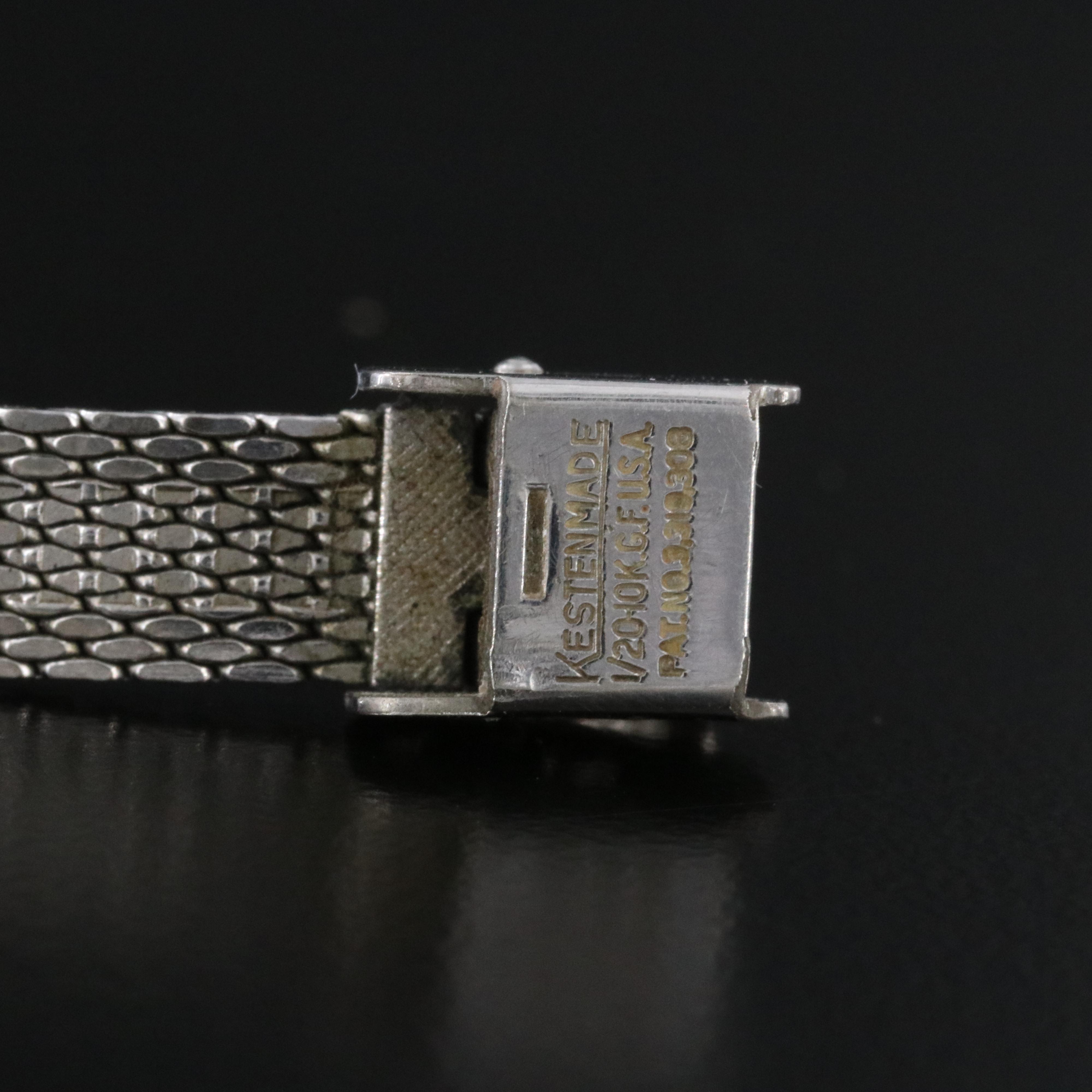 Vintage Omega White Gold-Plated Watch c.1968