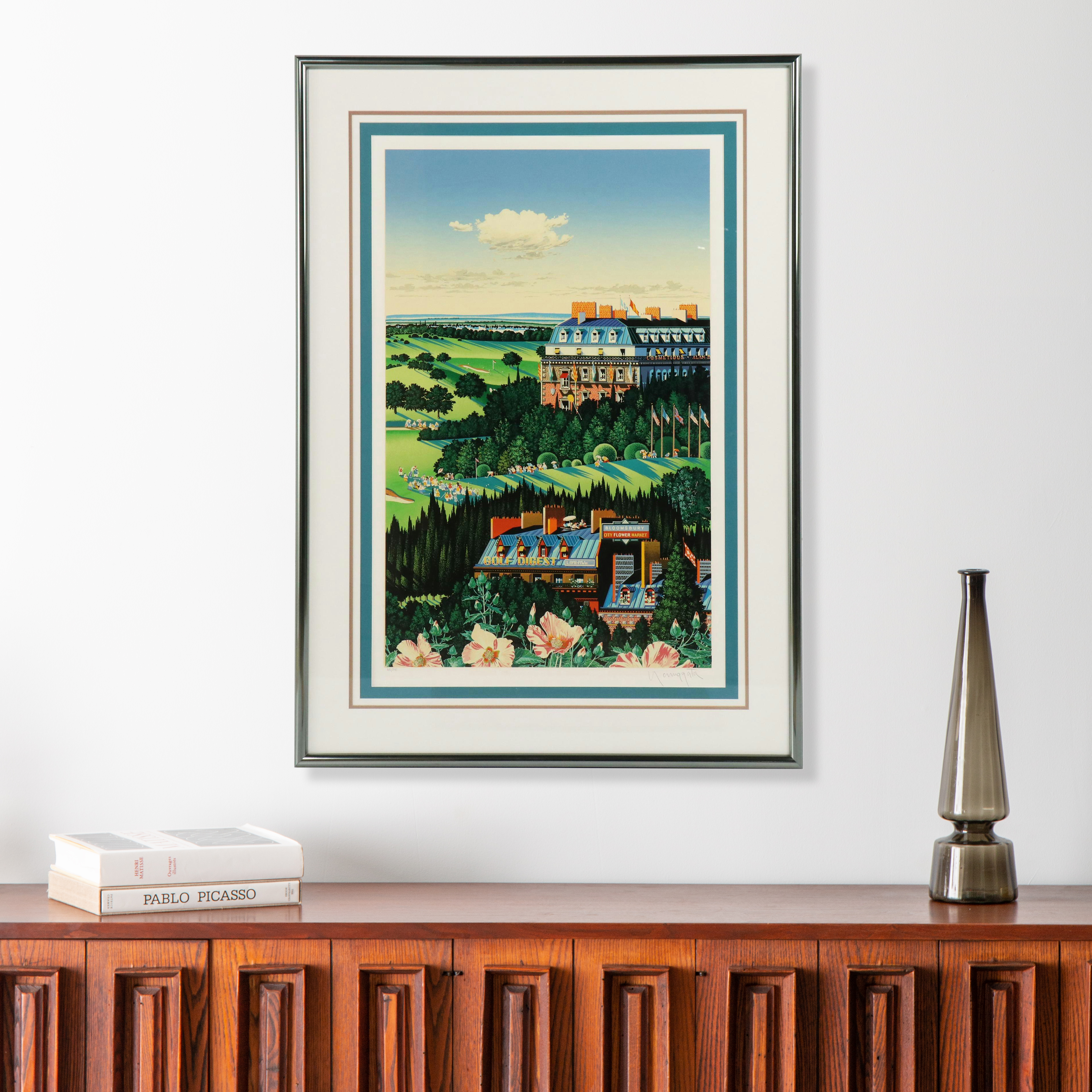 Hiro Yamagata Serigraph "Country Club," 1988