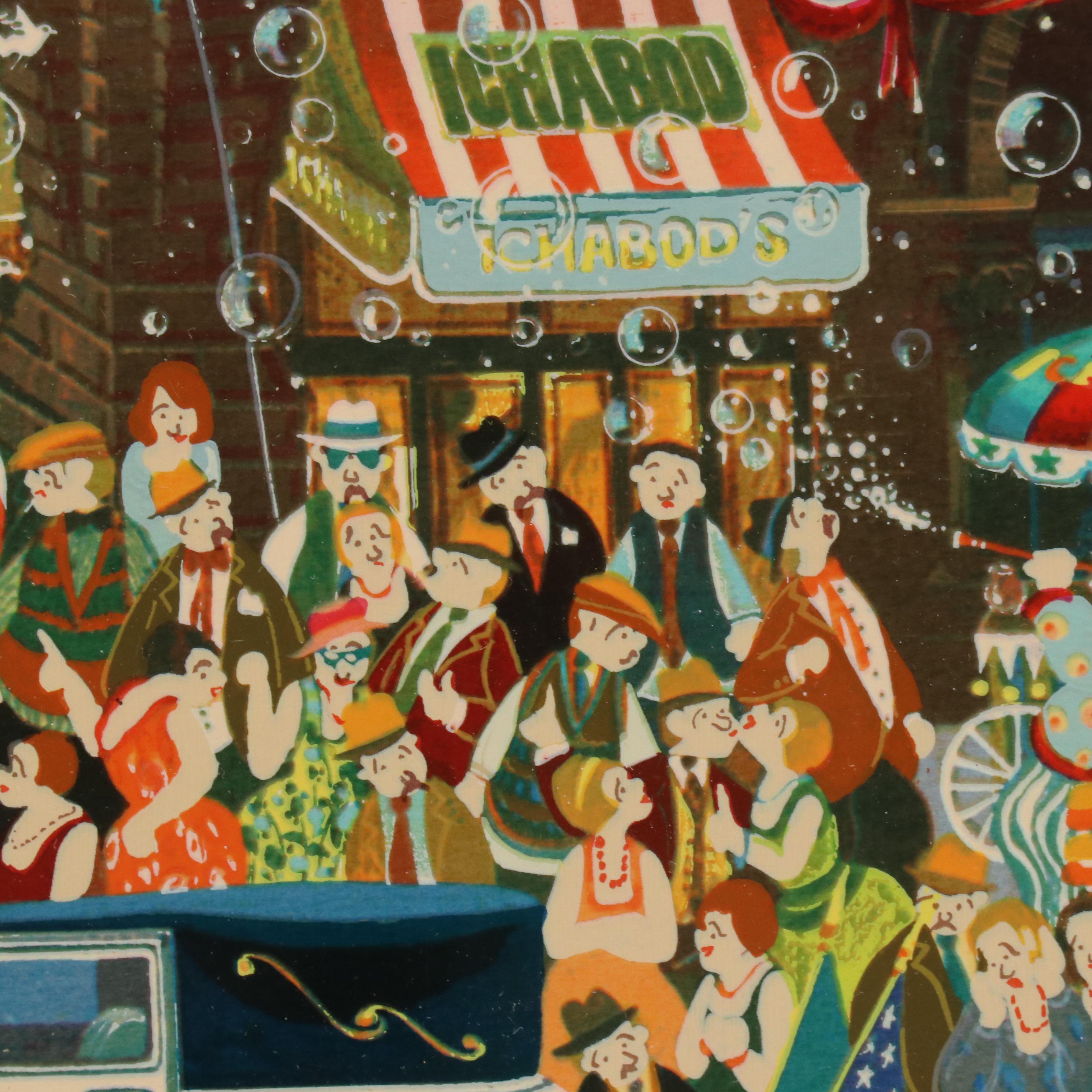Hiro Yamagata Serigraph "The Great Tap Festival," 1980