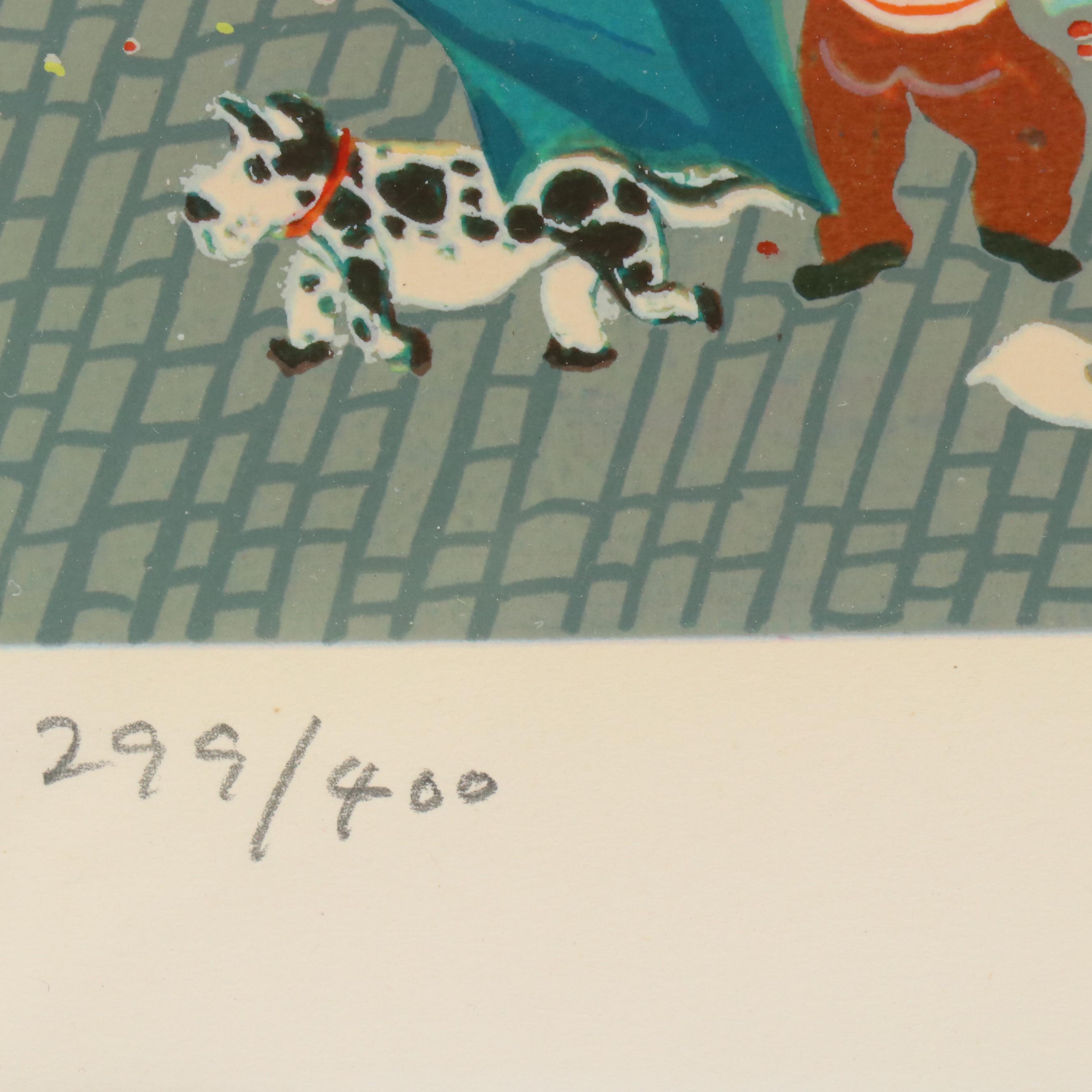 Hiro Yamagata Serigraph "The Great Tap Festival," 1980