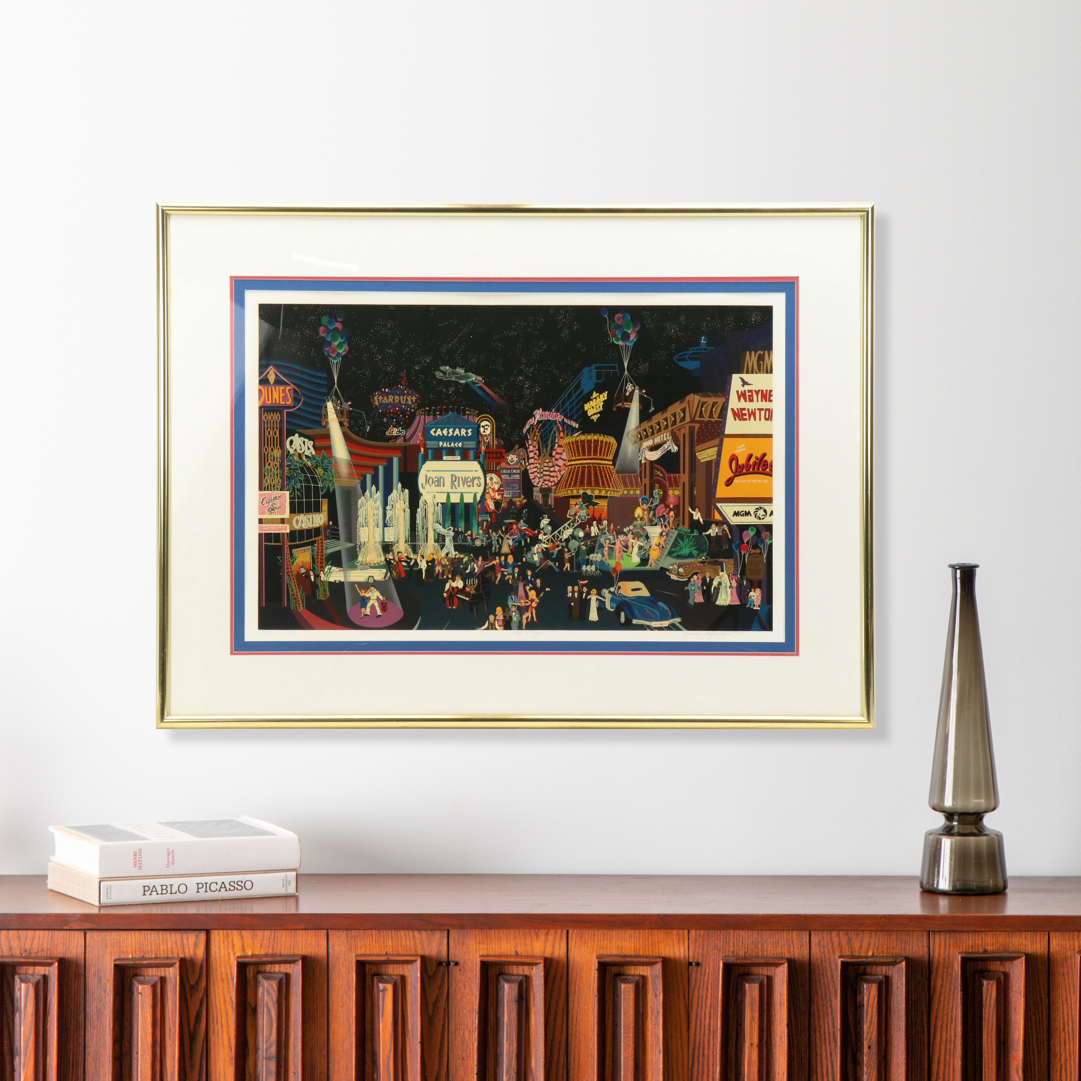 Melanie Taylor Kent Serigraph "Las Vegas," 1985