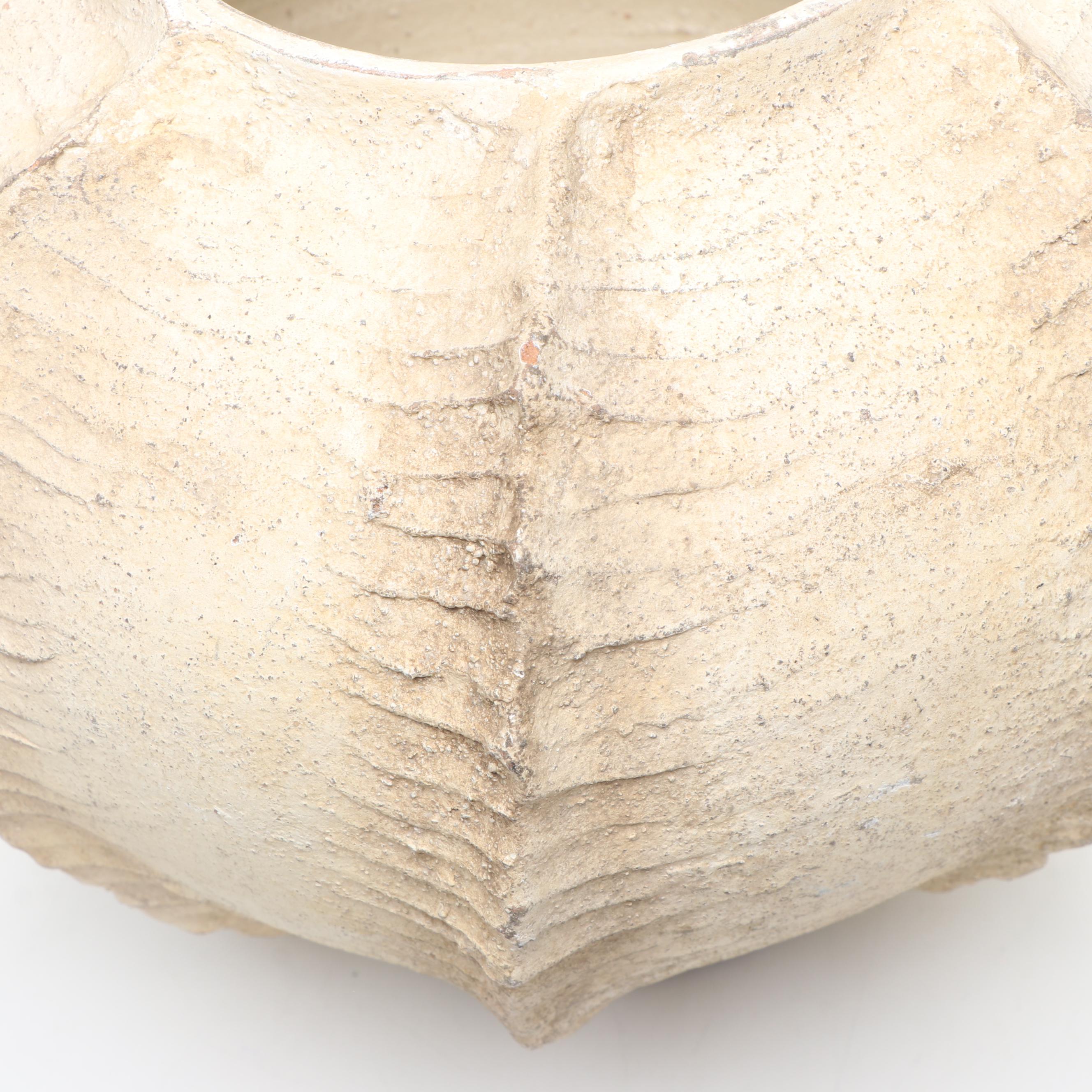 Ceramic Planter with Faux Hydrangeas