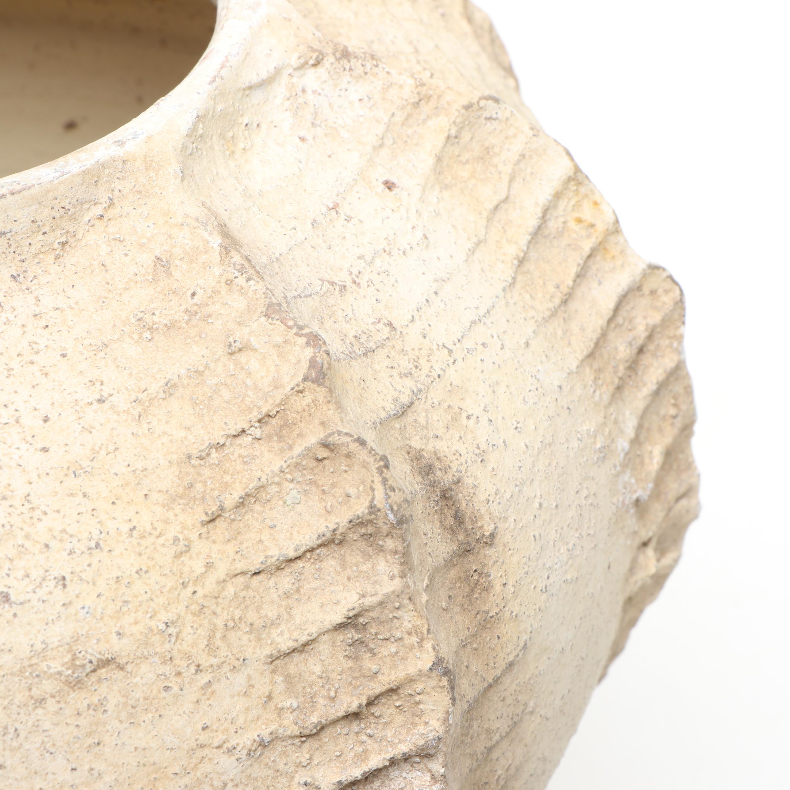 Ceramic Planter with Faux Hydrangeas