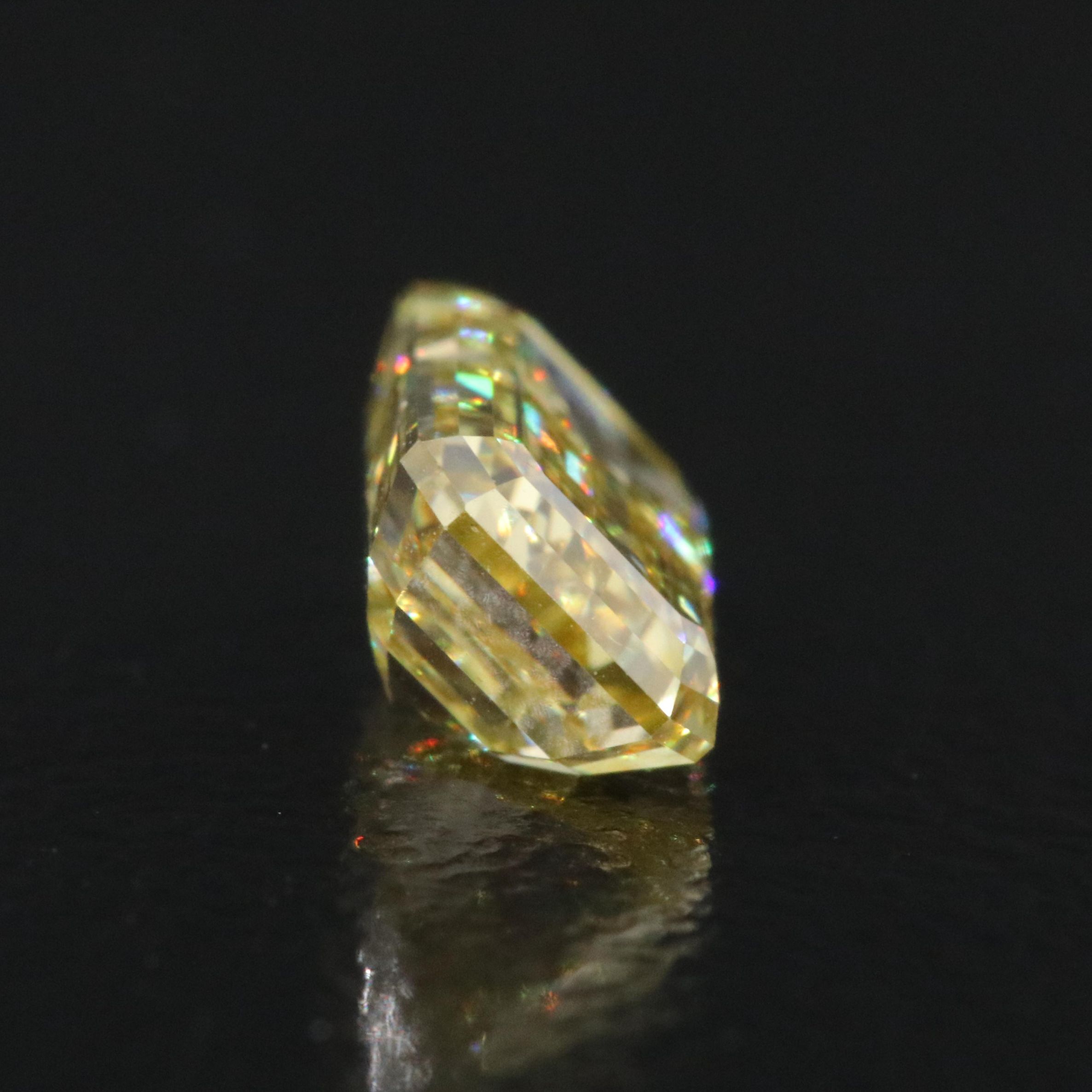 Loose 1.05 CT Lab Grown Fancy Yellow Diamond with IGI Report