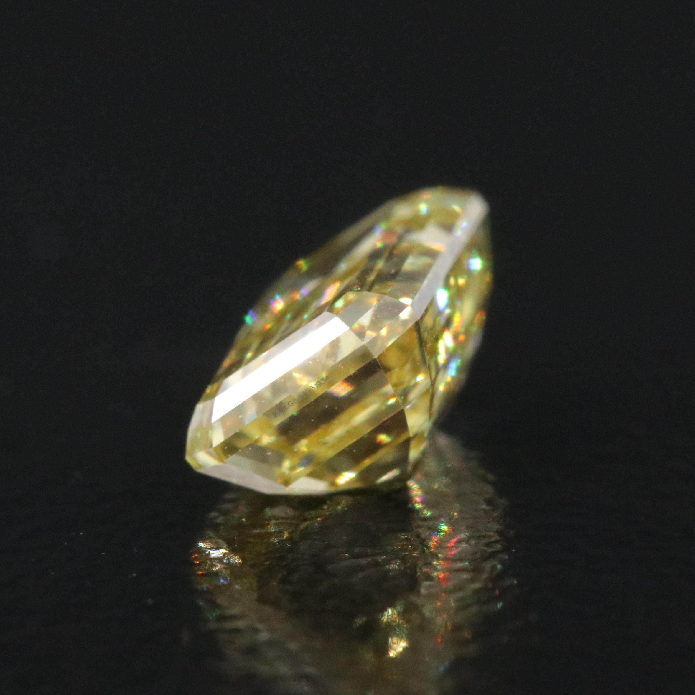 Loose 1.05 CT Lab Grown Fancy Yellow Diamond with IGI Report