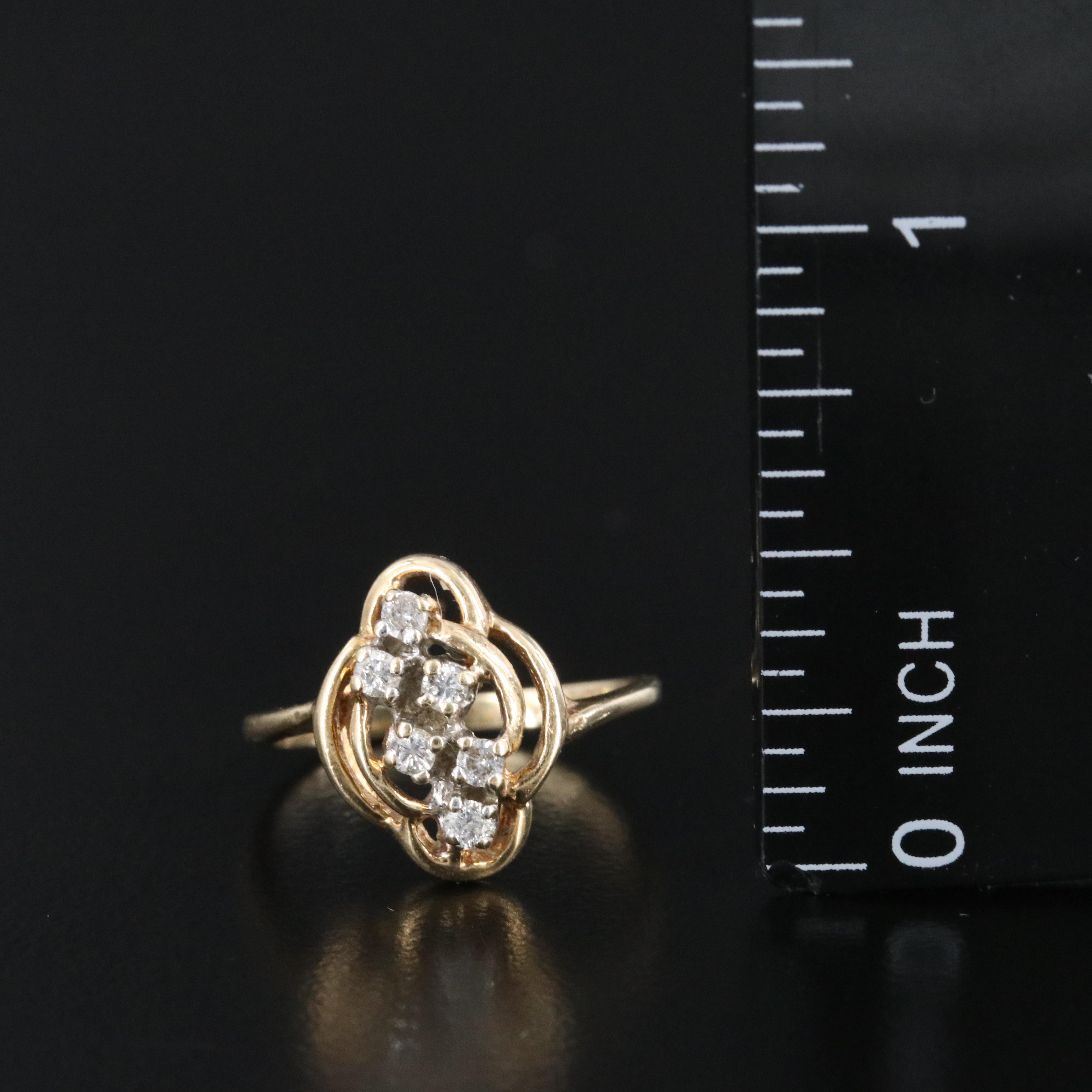 14K 0.15 CTW Diamond Ring