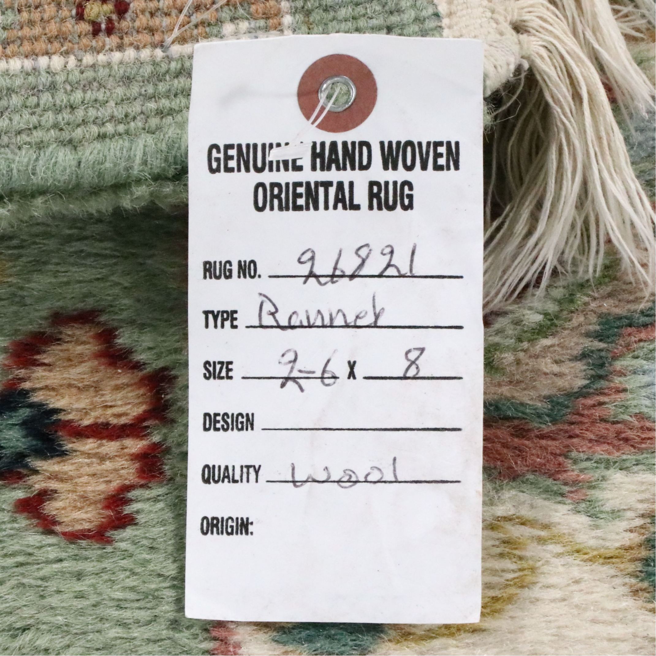 2'6 x 8'4 Hand-Knotted Indo-Persian Tabriz Carpet Runner