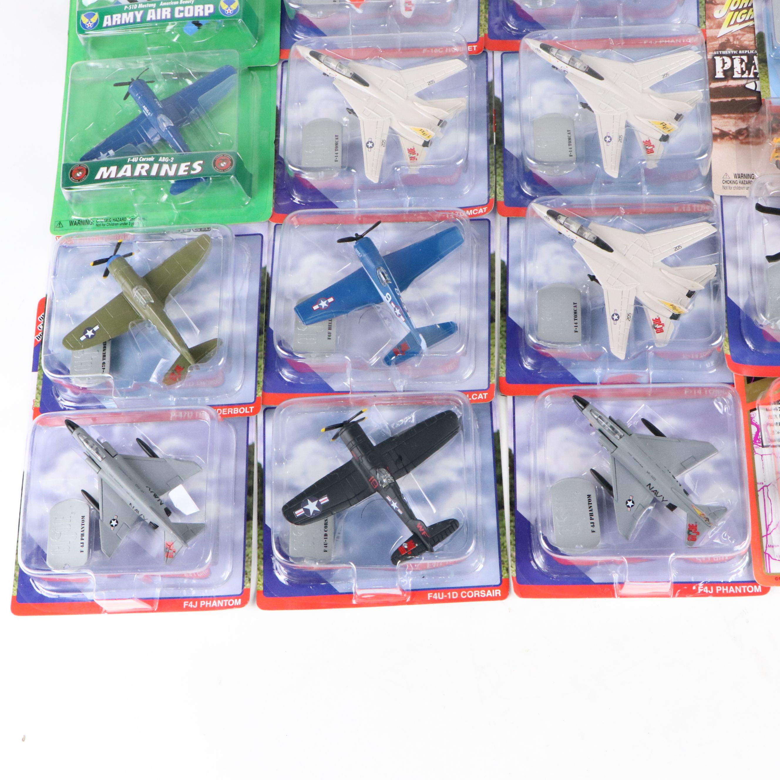 Maisto G.I. Joe "F-14 Tomcat,"F-18C Hornet" with More Toy Planes and Vehicles