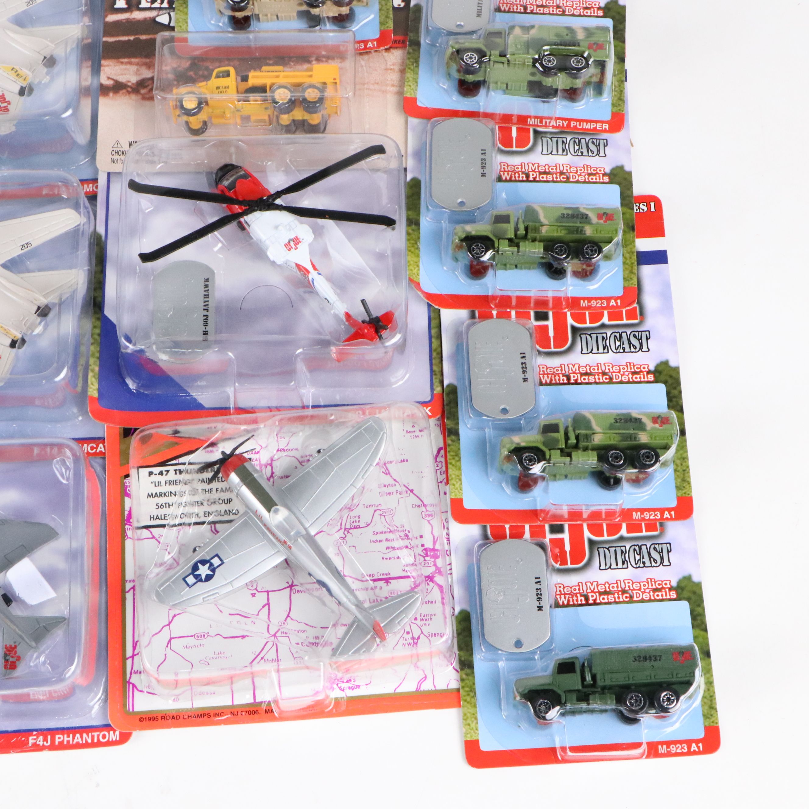 Maisto G.I. Joe "F-14 Tomcat,"F-18C Hornet" with More Toy Planes and Vehicles