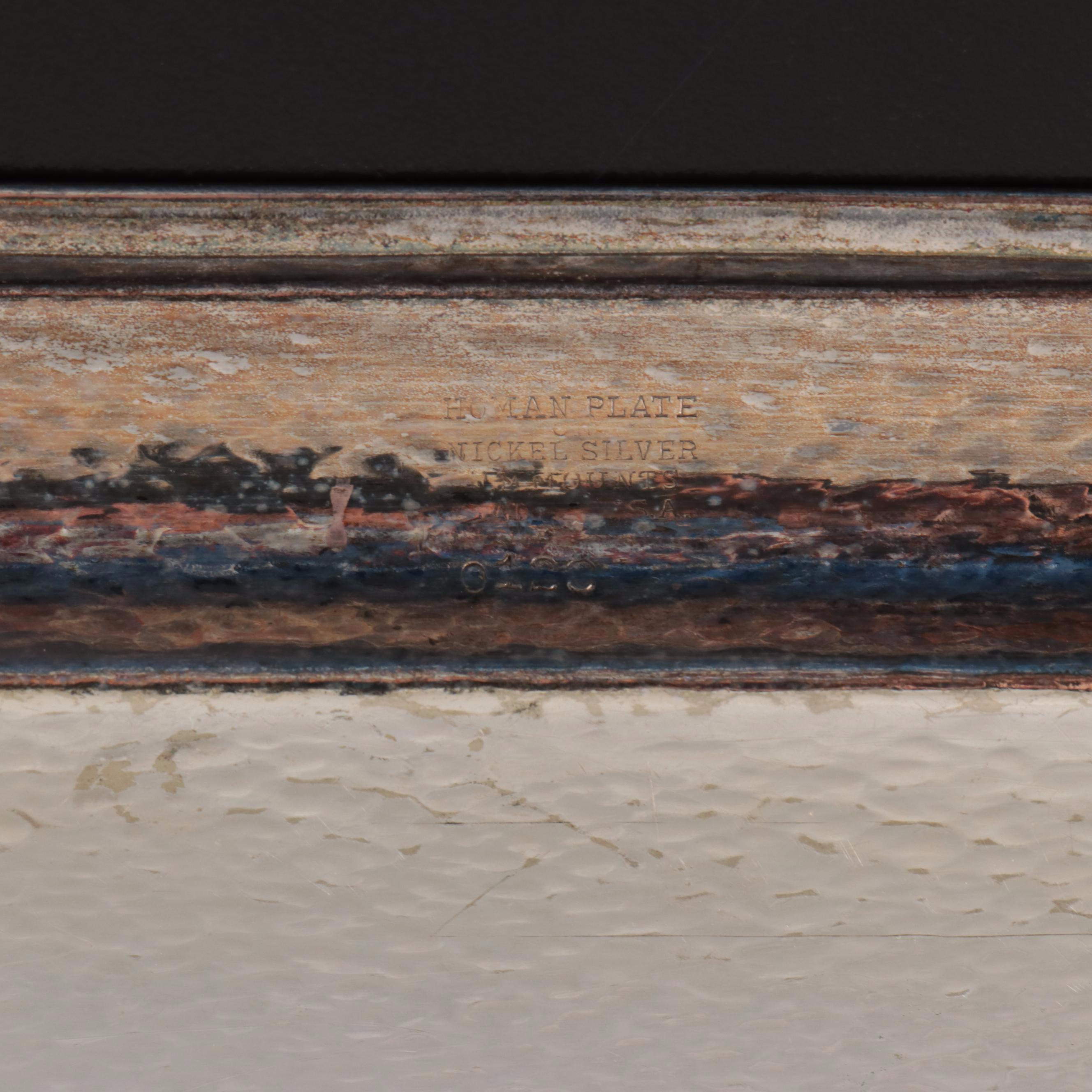 Homan Art Deco Style Hammered Silver Plate Cocktail Set with Tray