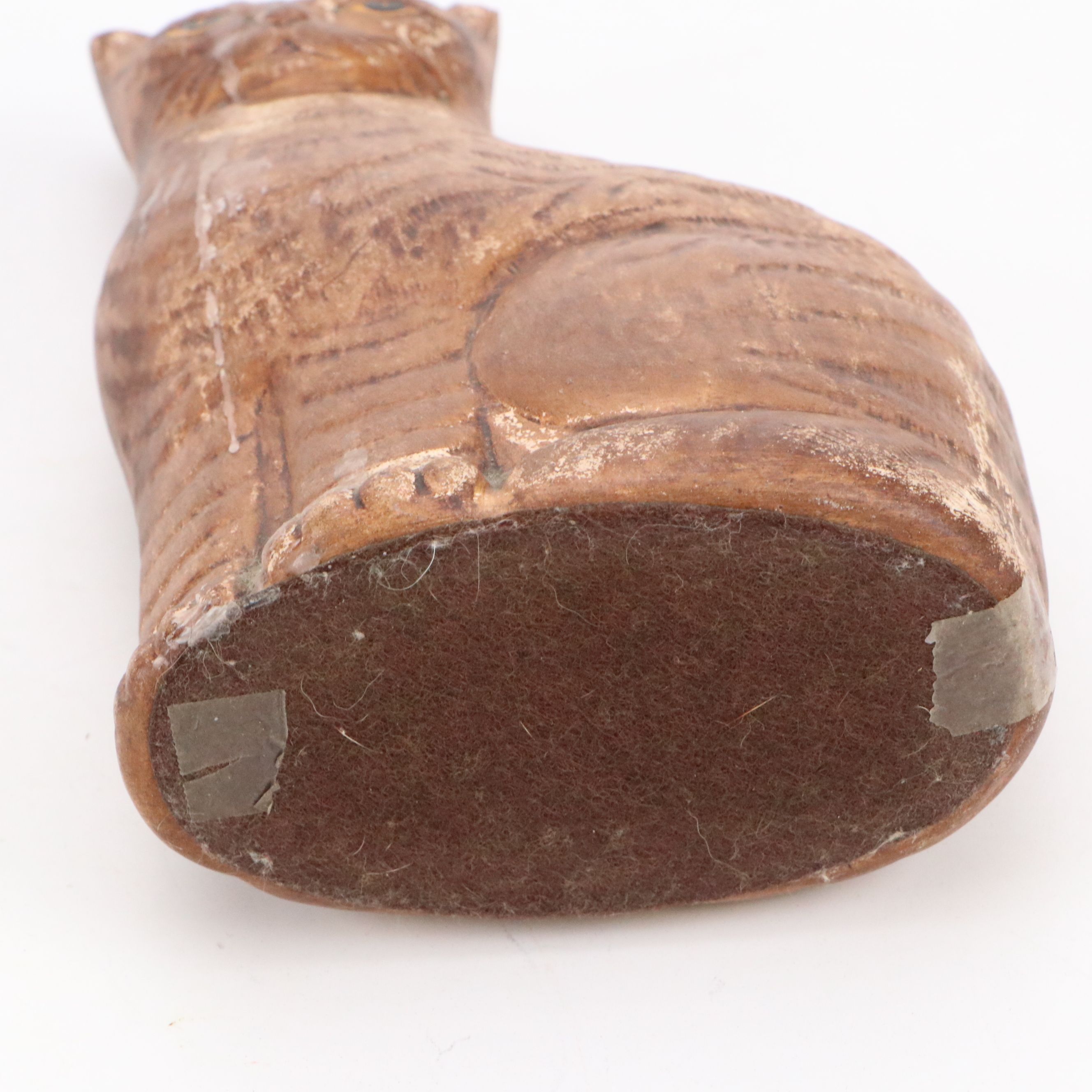 Pair of Hand-Painted Ceramic Cat Doorstops