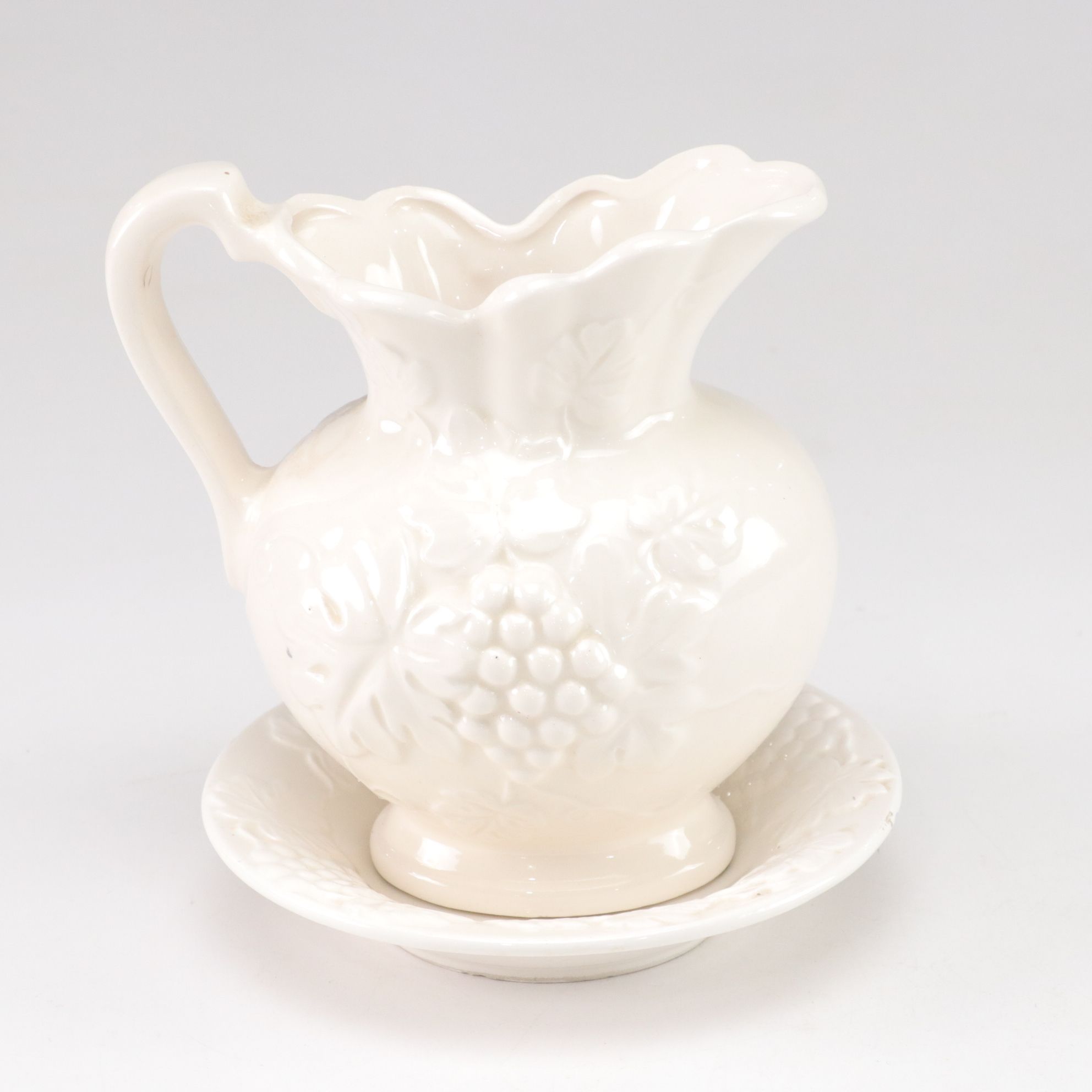 Sebring Pottery "Rosalie" Dessert Plates, Enesco Pitcher & More Gilt Porcelain