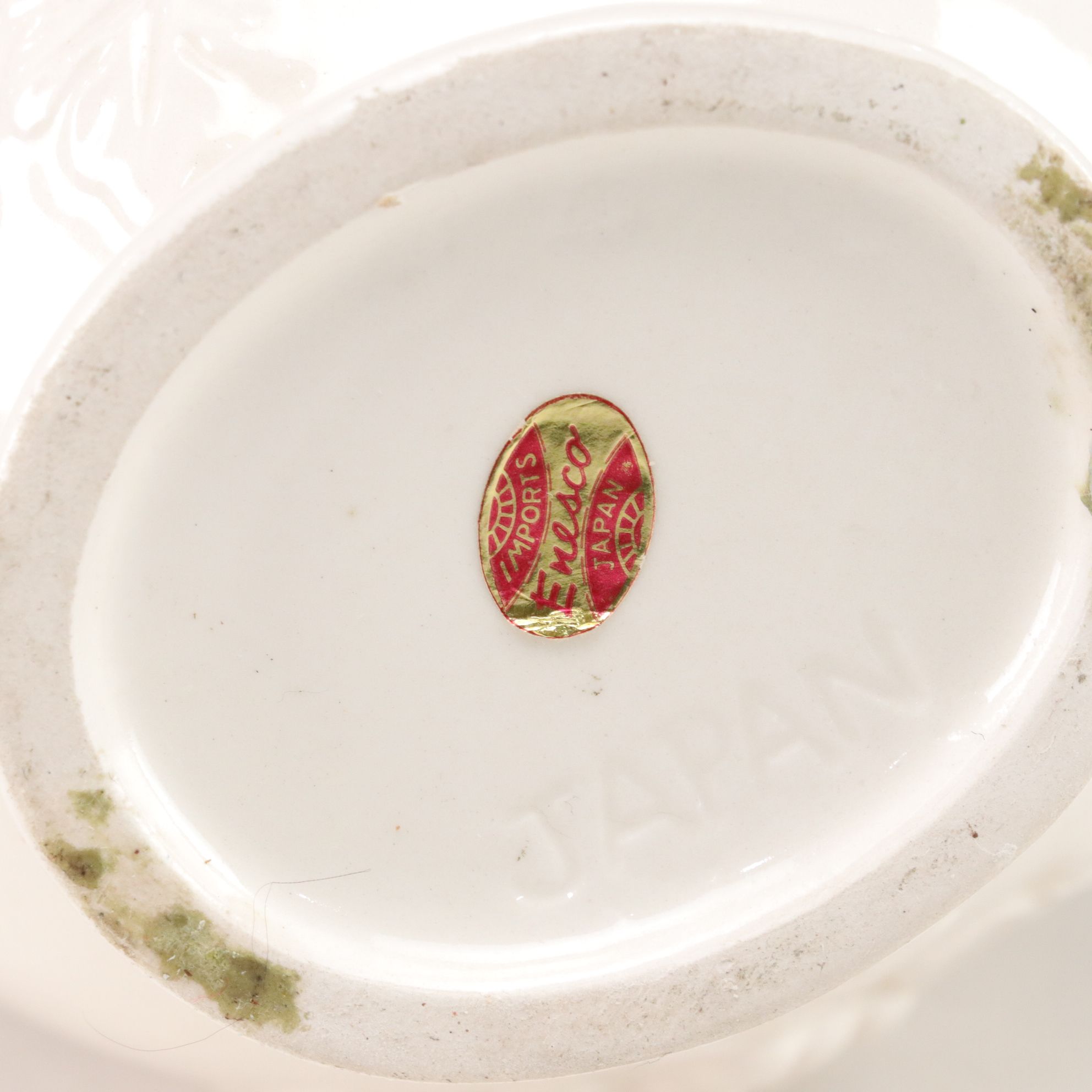 Sebring Pottery "Rosalie" Dessert Plates, Enesco Pitcher & More Gilt Porcelain