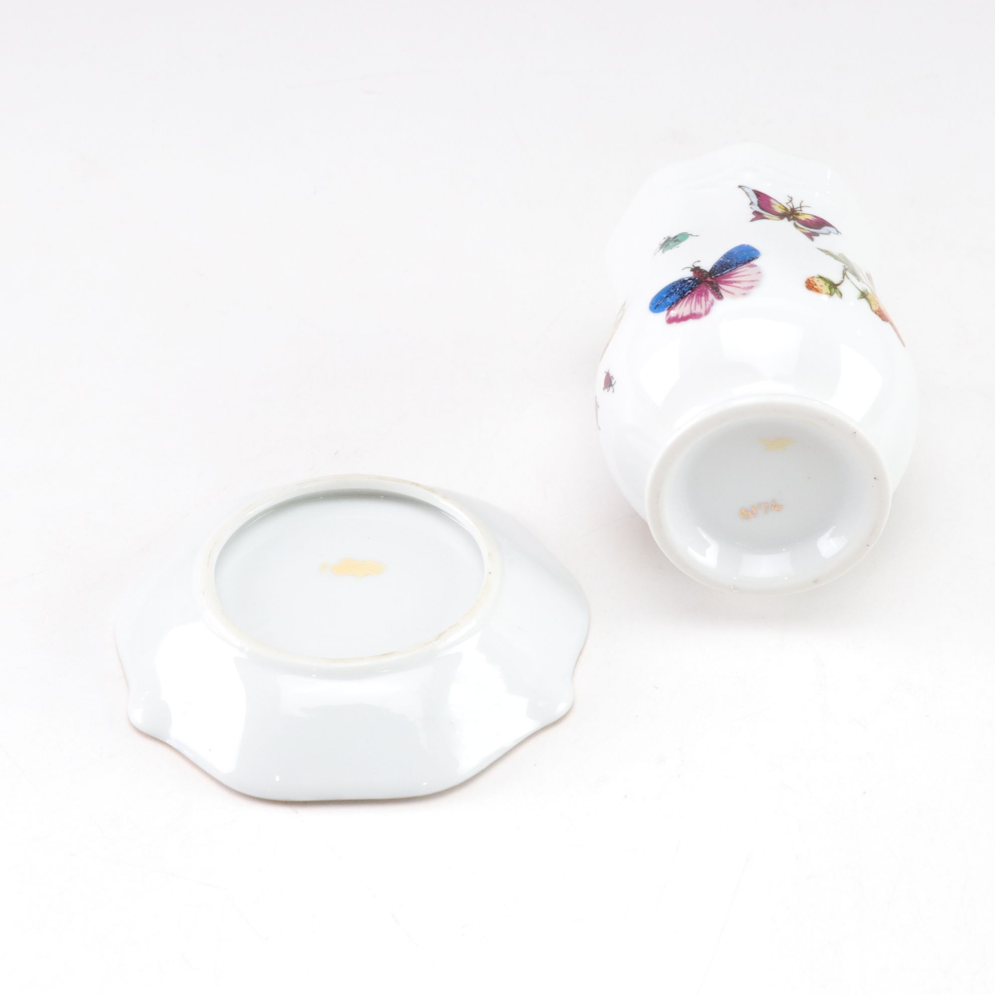 Sebring Pottery "Rosalie" Dessert Plates, Enesco Pitcher & More Gilt Porcelain