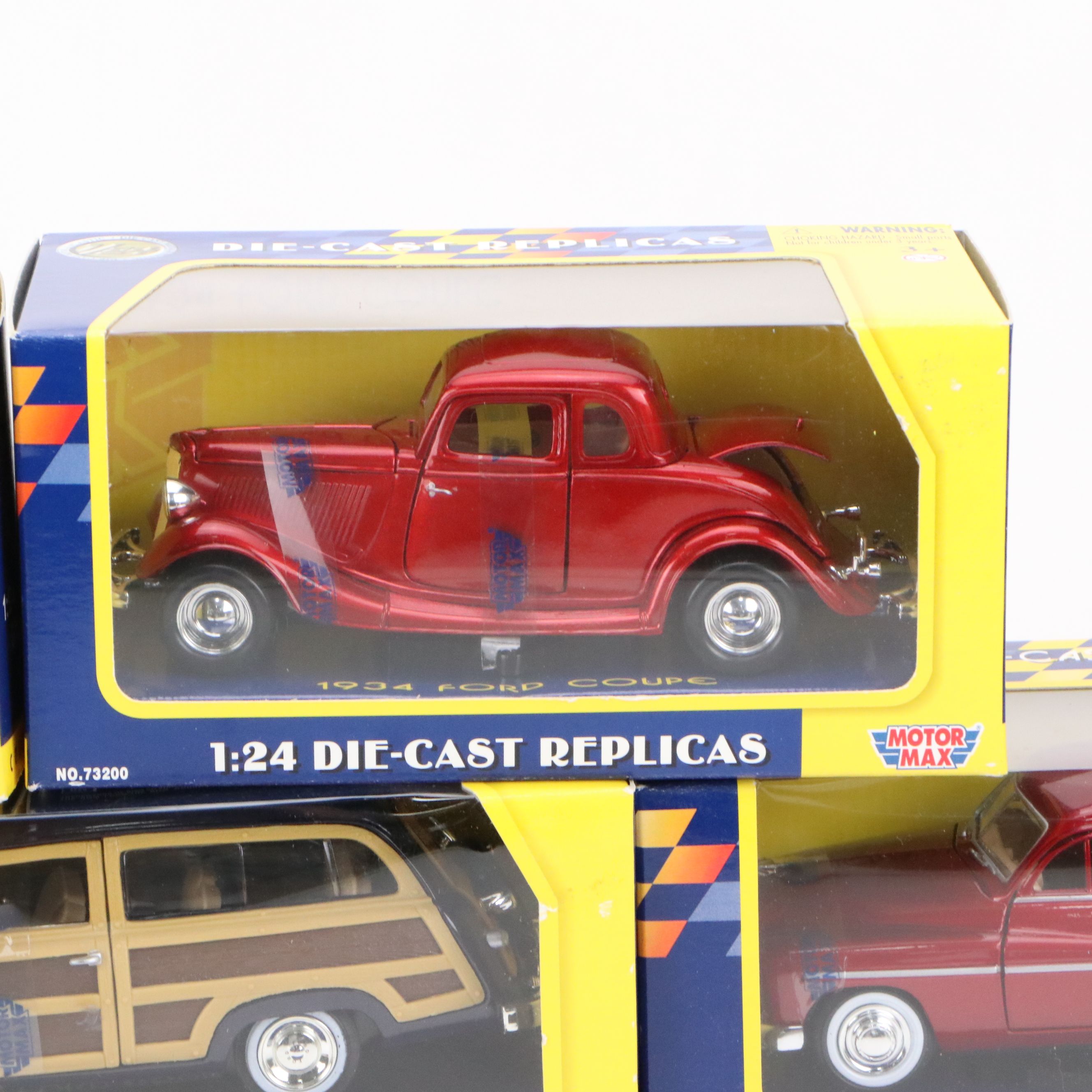 MotorMax "1948 Chevy Aerosedan Fleetline" and More Diecast Replica Model Cars