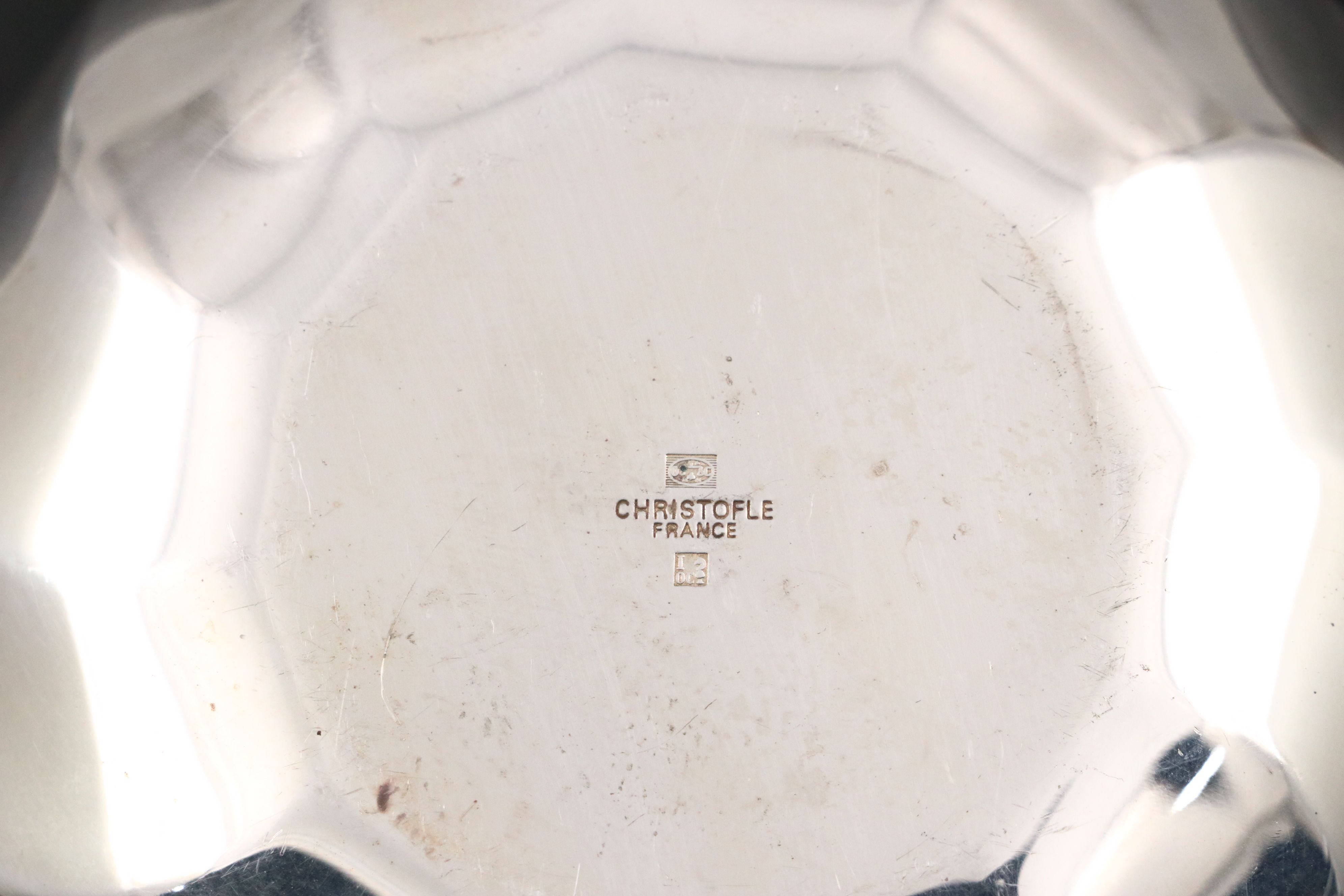 Pair of Christofle French Silver Plate Bowls, 20th Century