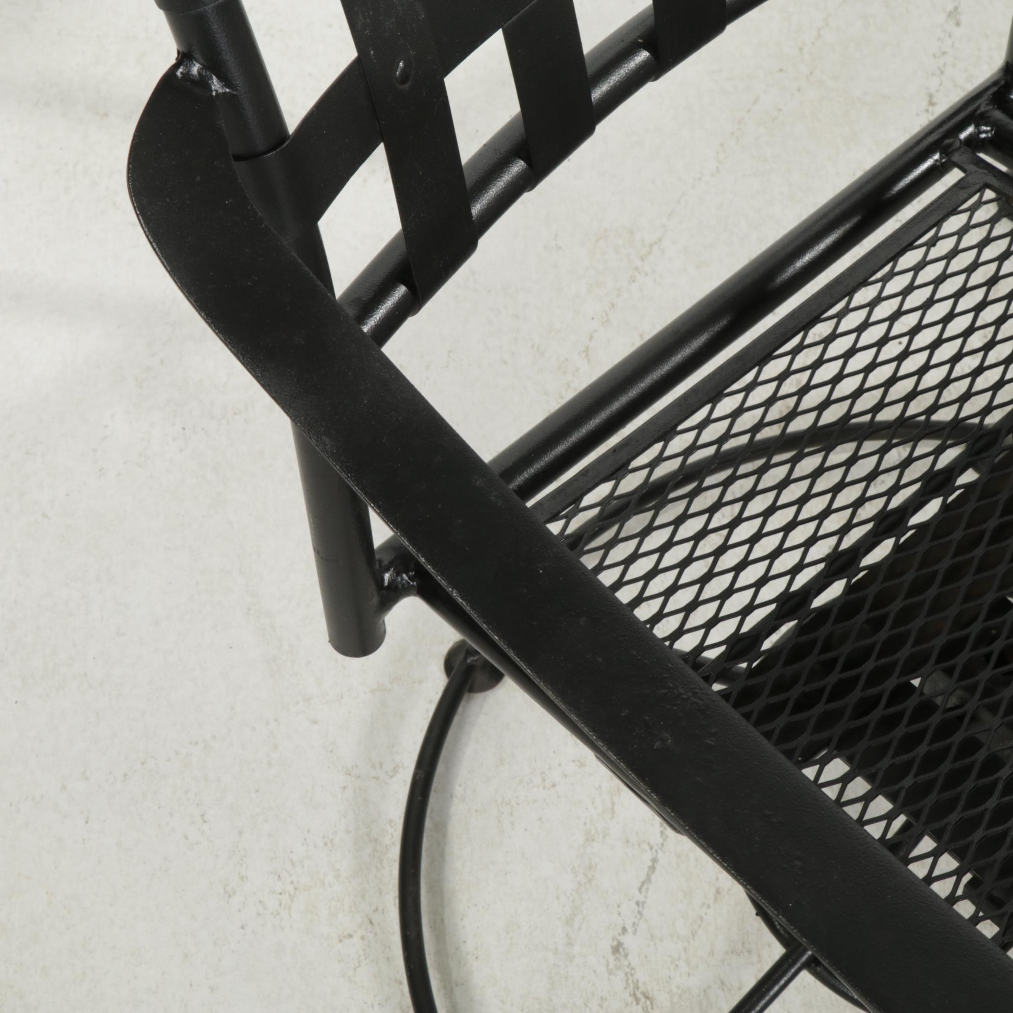 Metal Patio Dining Table with Eight Chairs