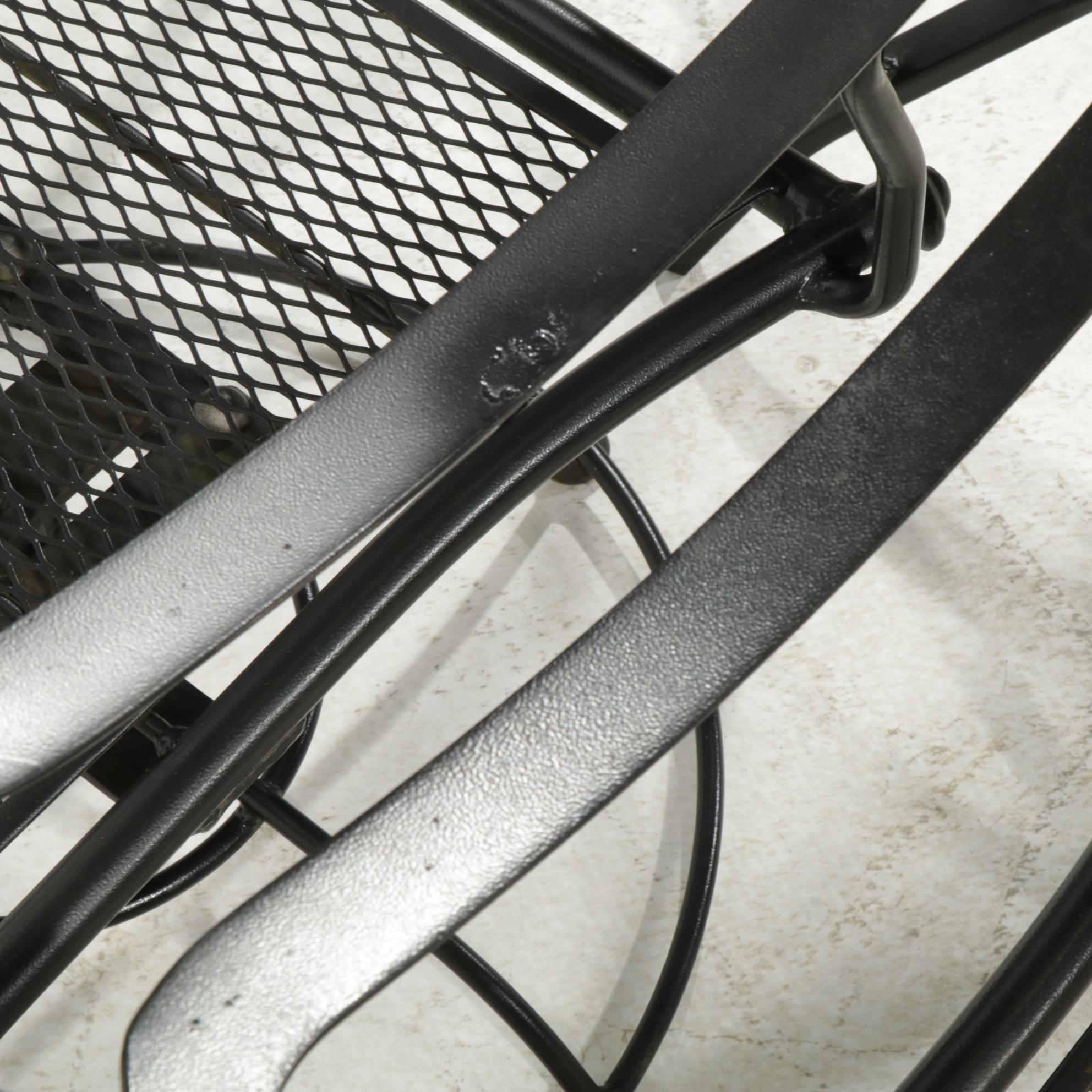 Metal Patio Dining Table with Eight Chairs