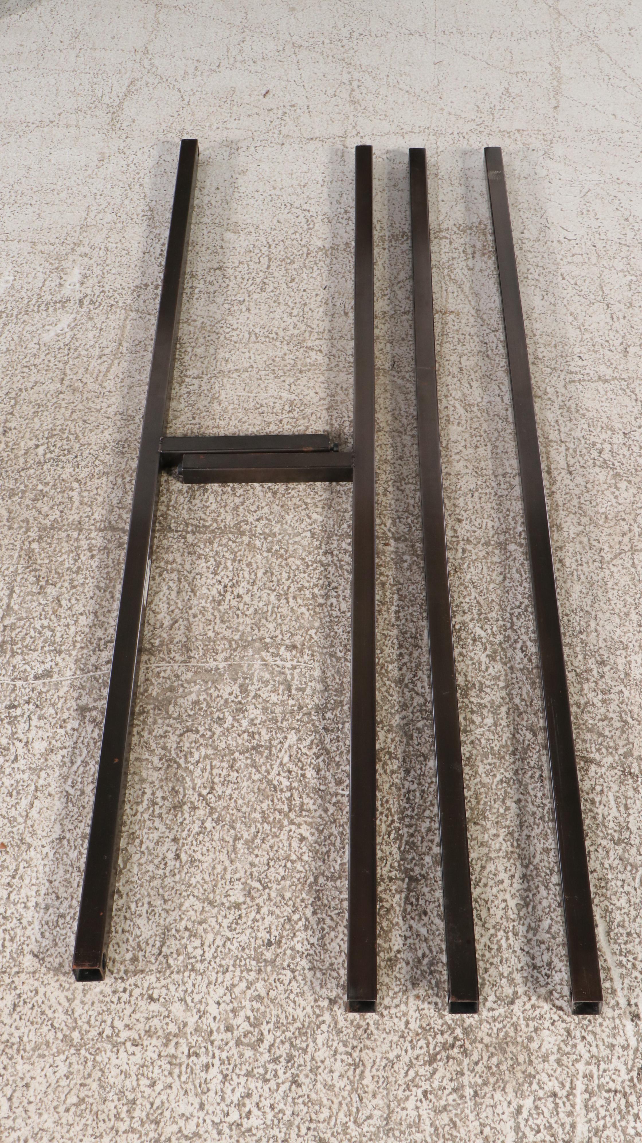 Restoration Hardware "Keyhole" Contemporary Metal Queen Size Bed Frame