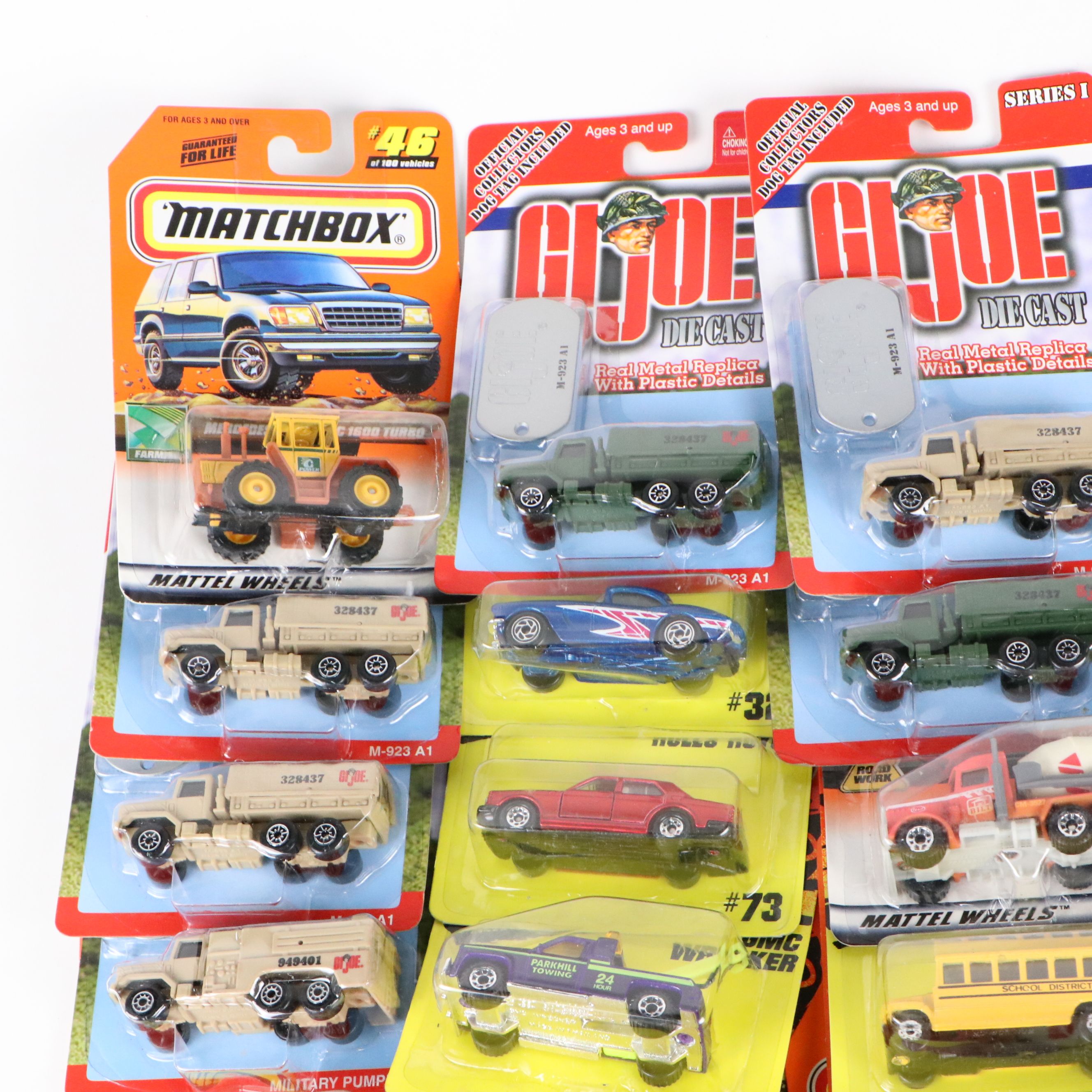 Matchbox "Volvo Container Truck," "Viper RT/10" with More Toy Cars and Plane