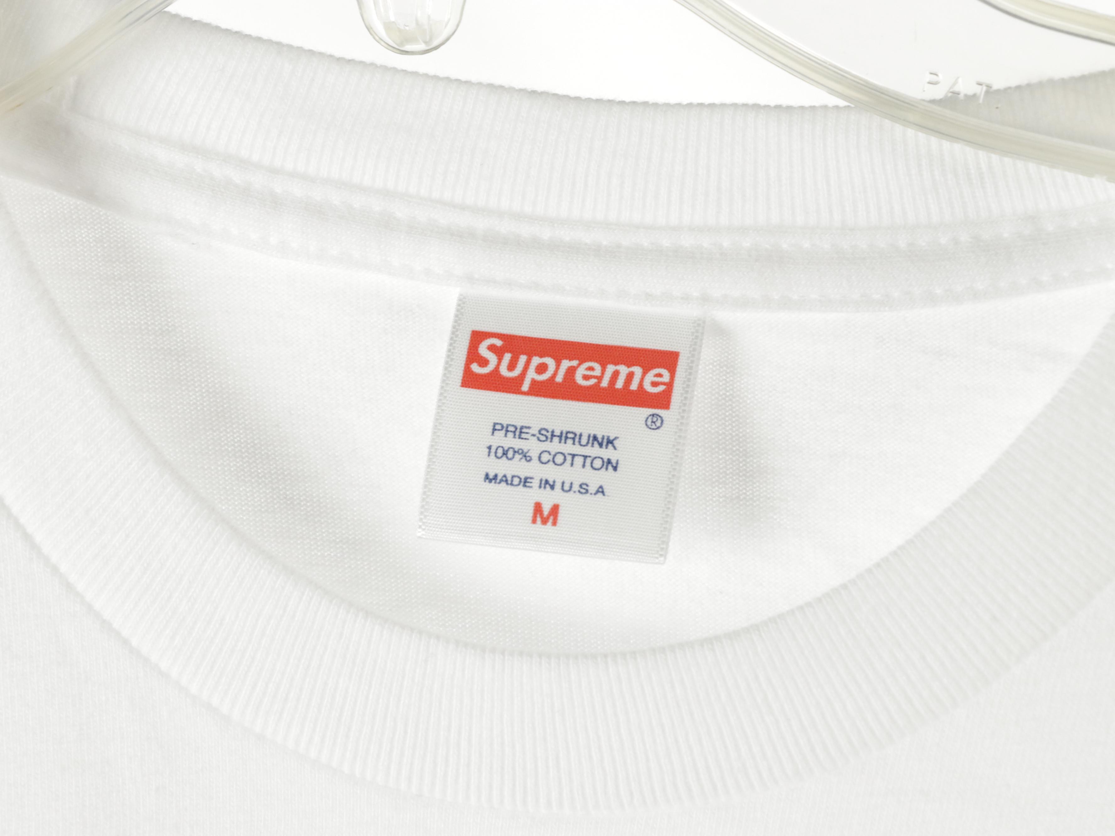 Men's Supreme Pale Peach Logo Graphic Tee with Pre-Shrunk Blank Cotton Shirts