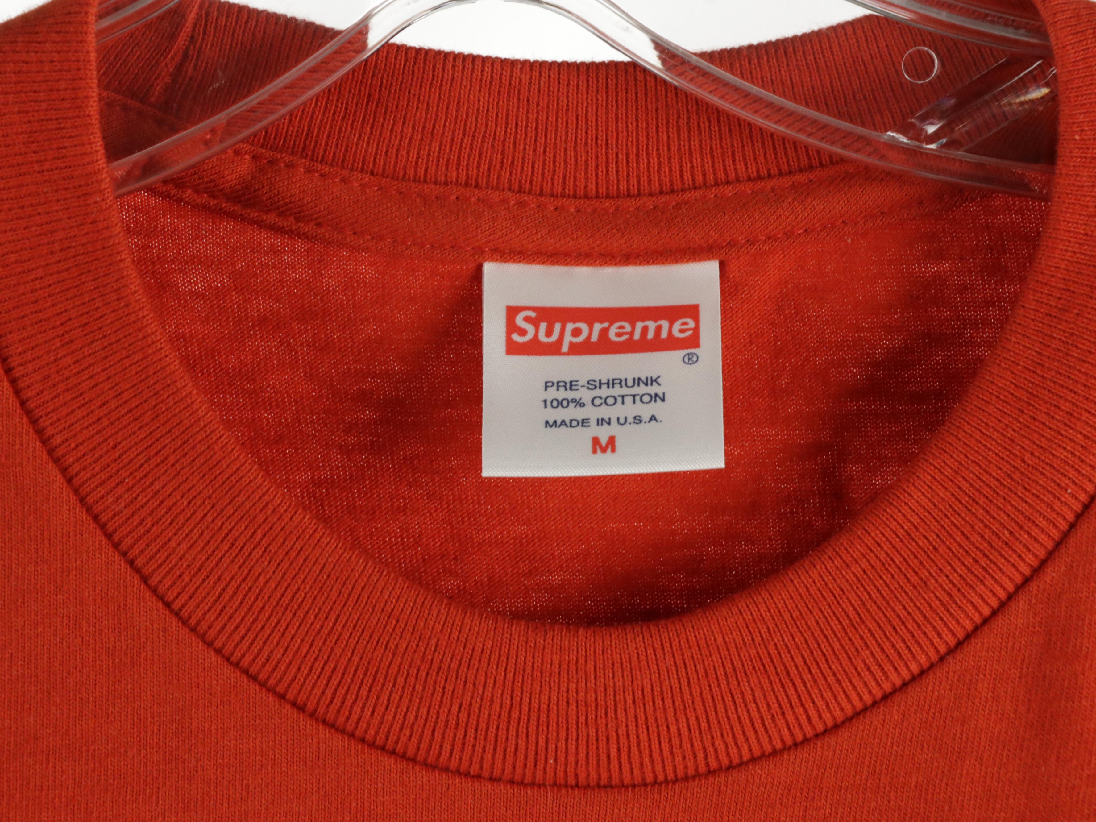 Men's Supreme Pale Peach Logo Graphic Tee with Pre-Shrunk Blank Cotton Shirts